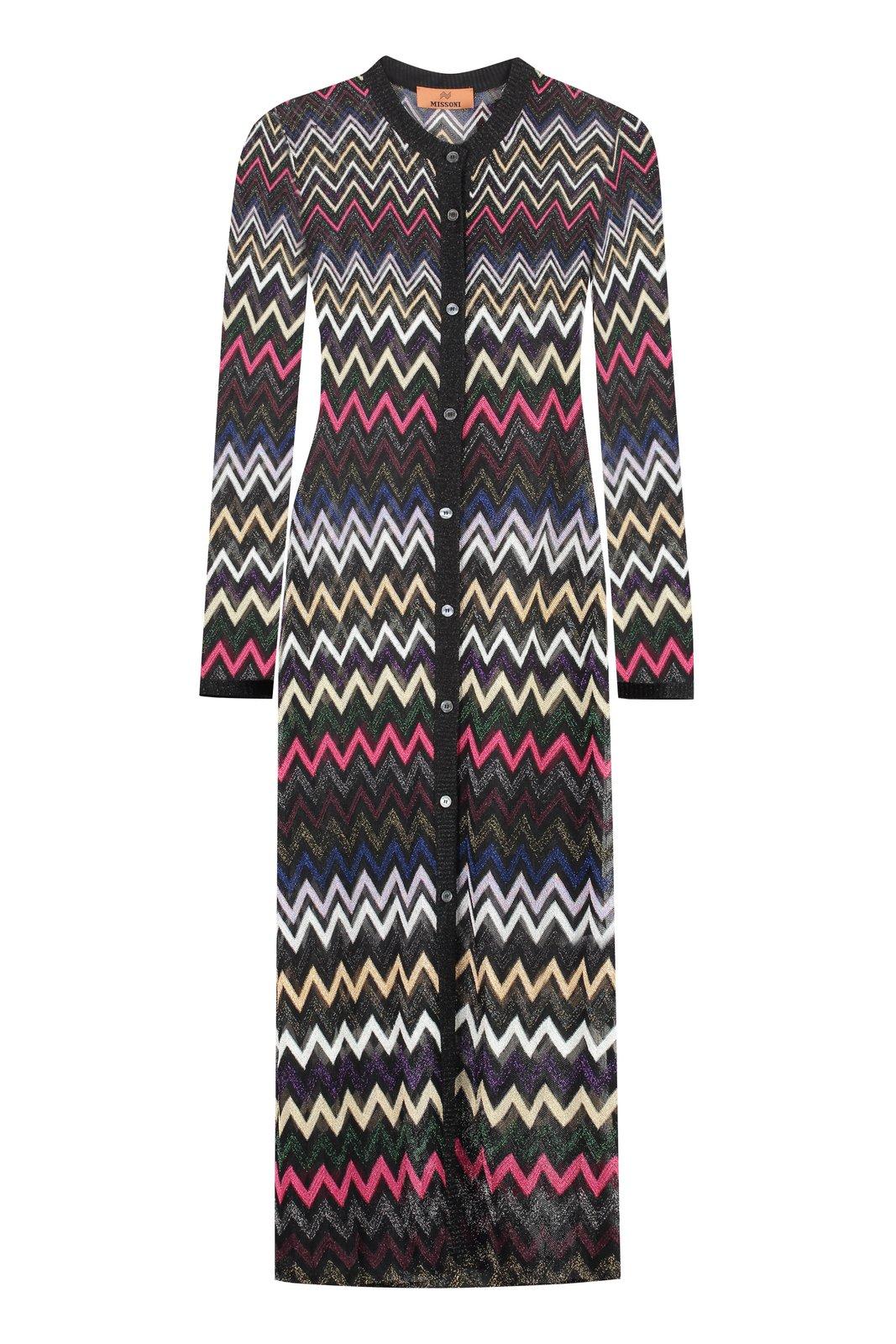 Missoni Zigzag-woven Buttoned Long Cardigan