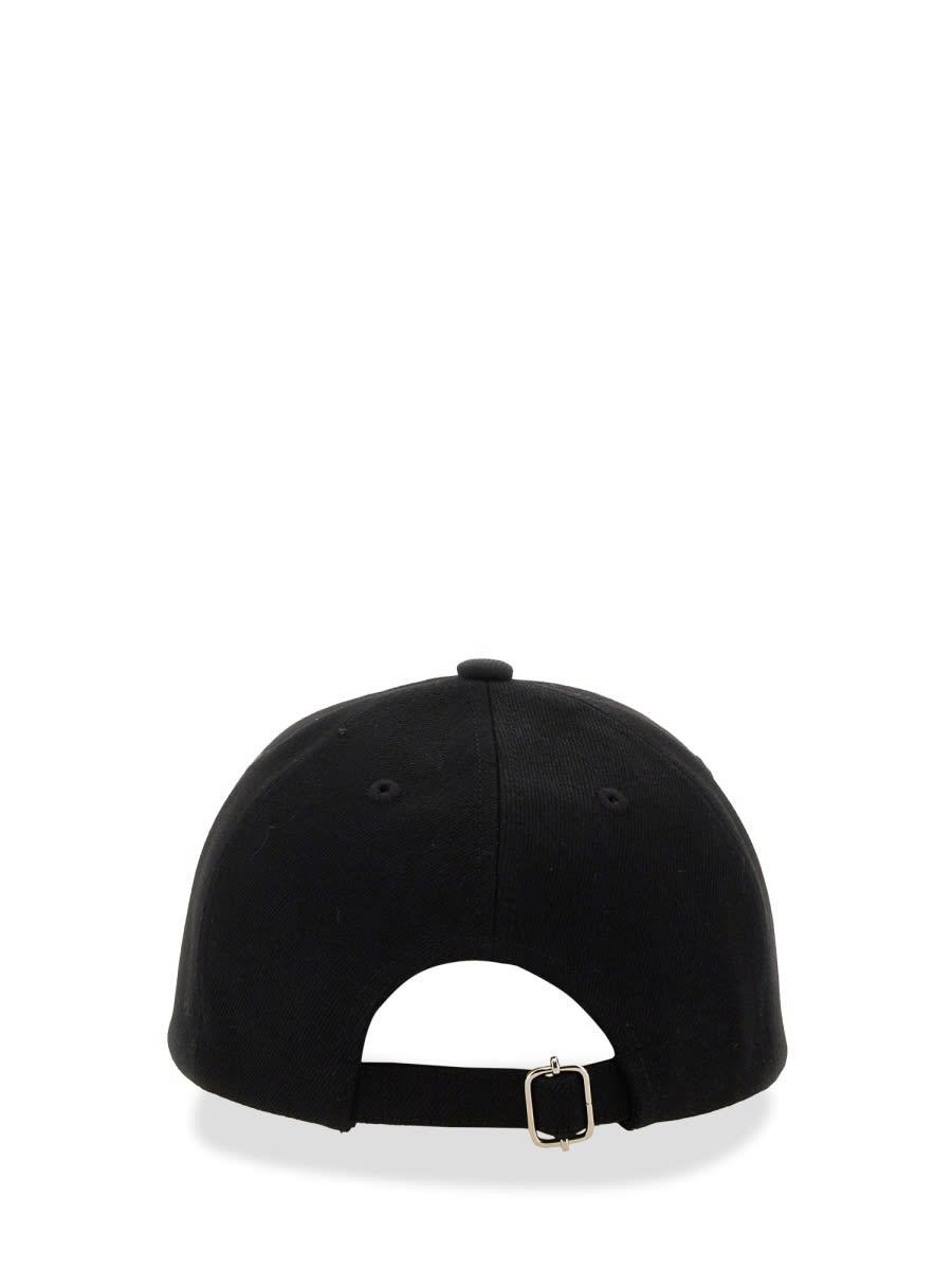 Apc A.p.c. Black Stretch Cotton Charlie Baseball Cap