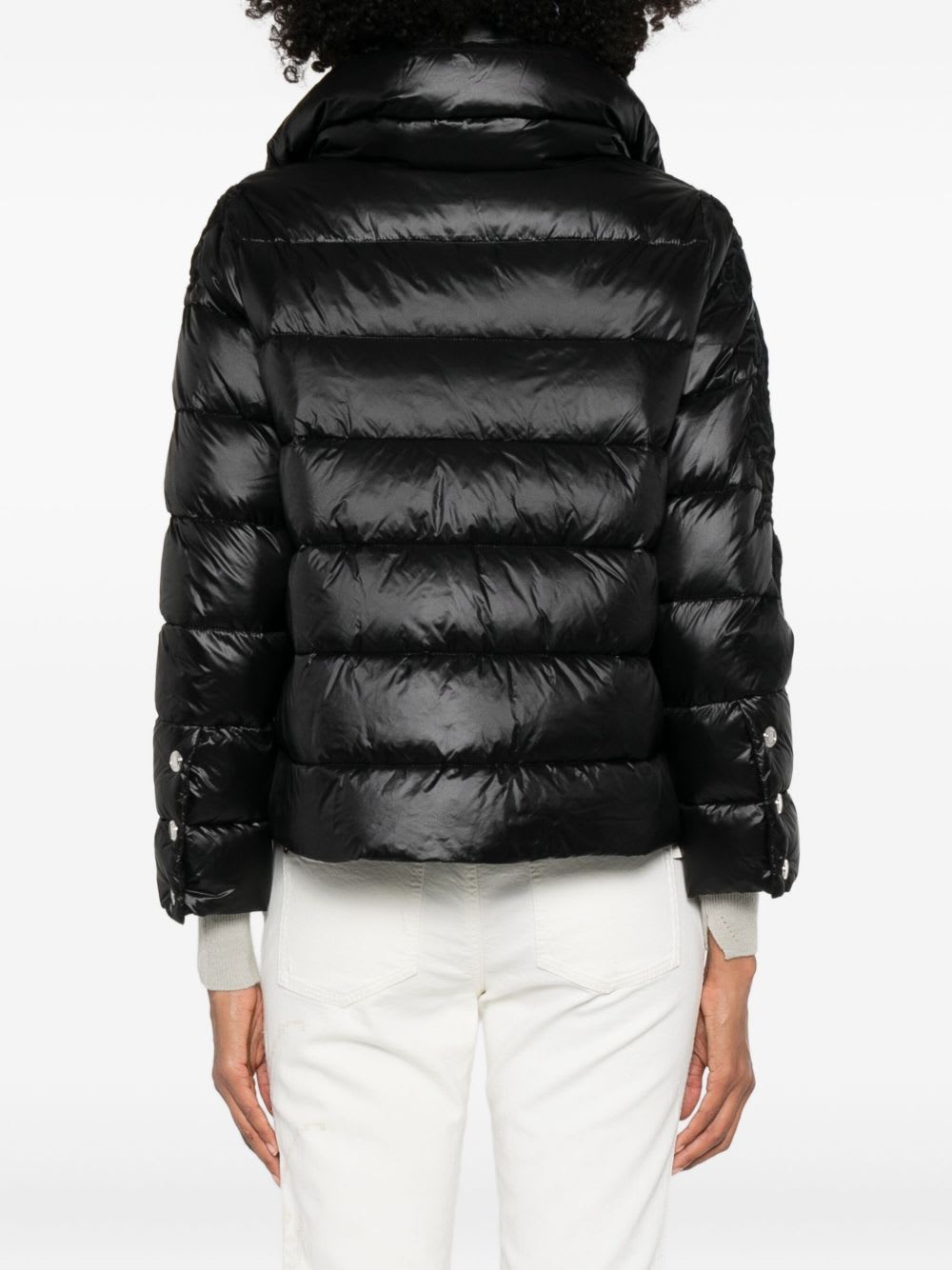 Ermanno Firenze Short Down Jacket In Animal Print