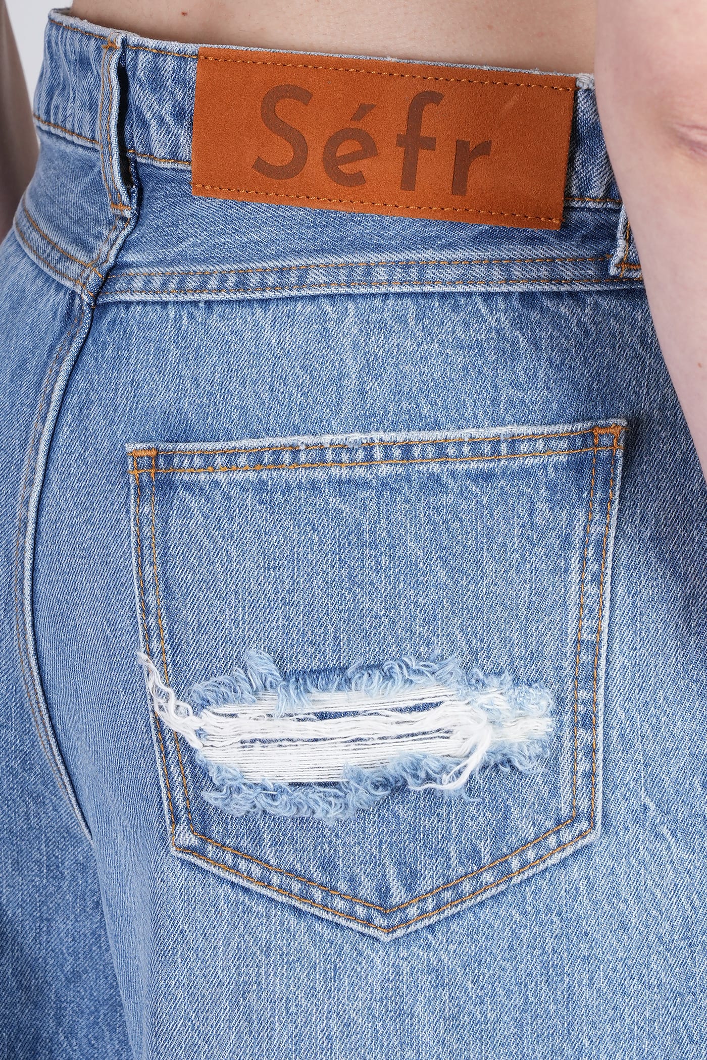 Séfr Jeans In Blue Cotton