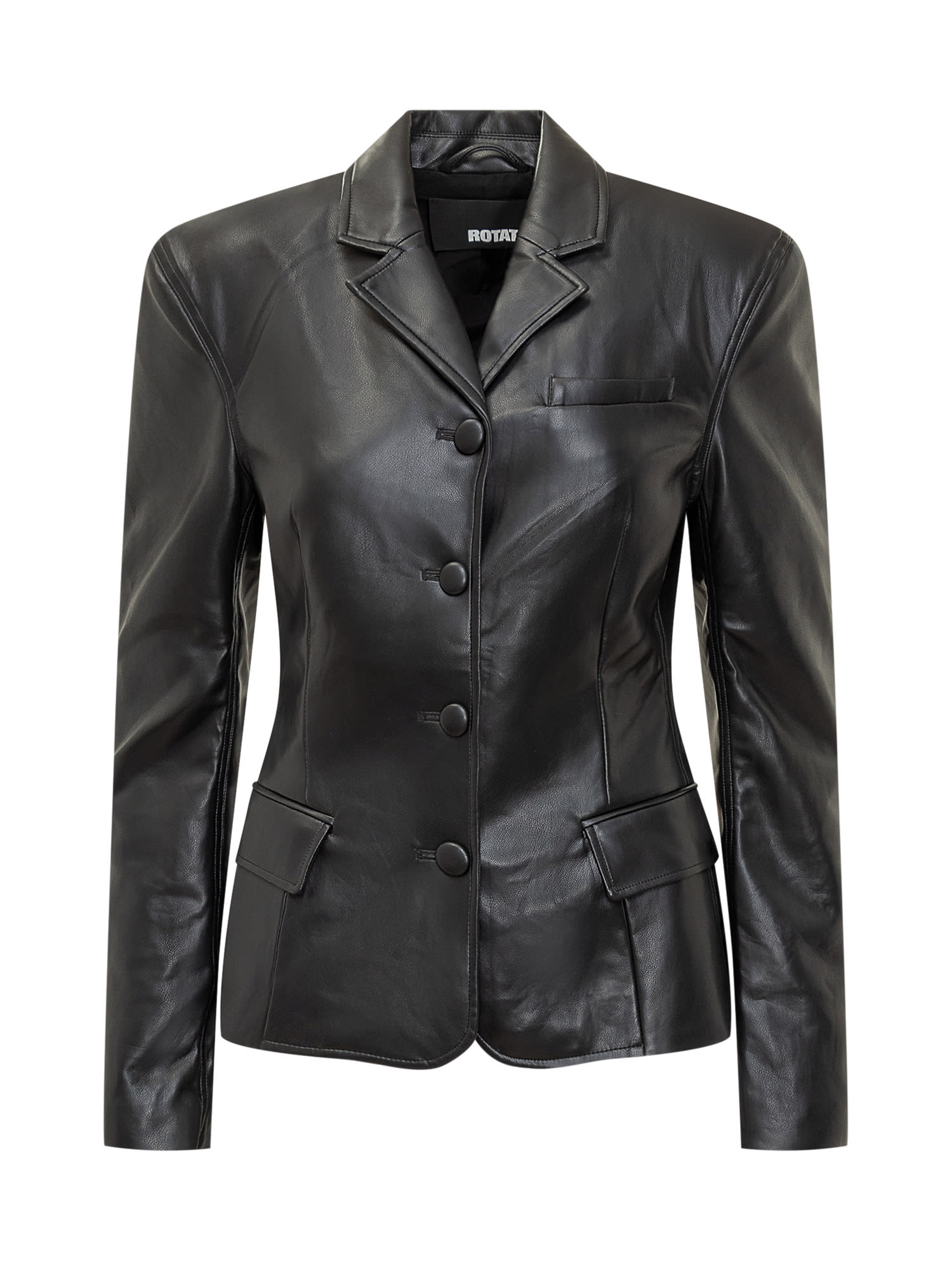 Shop Rotate Birger Christensen Jacket With Logo In Black