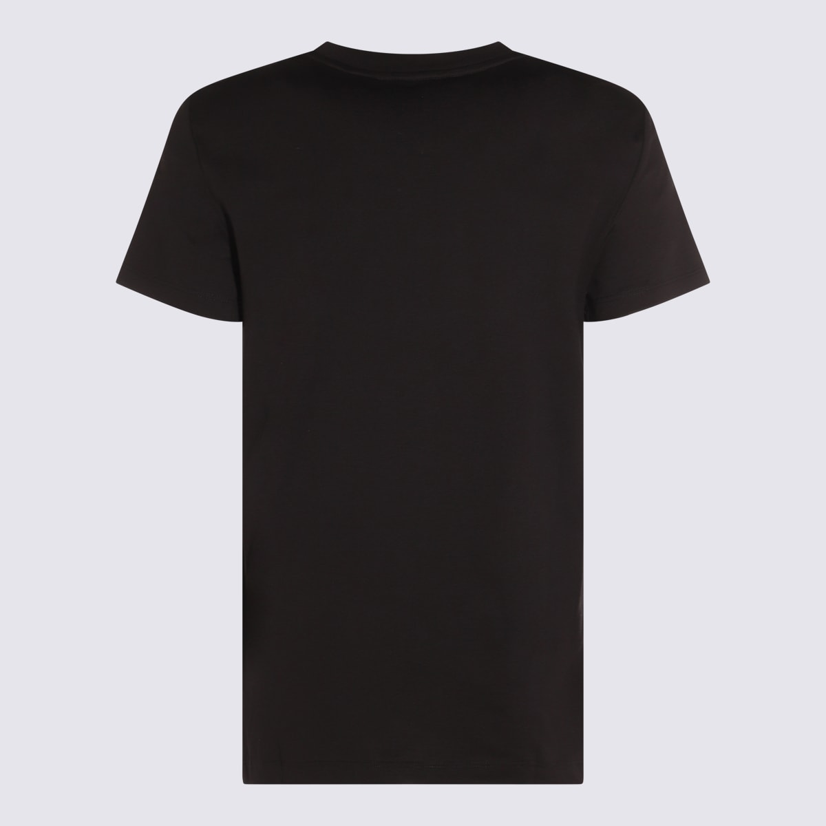Max Mara Papaia Logo Embroidered T-shirt In Black