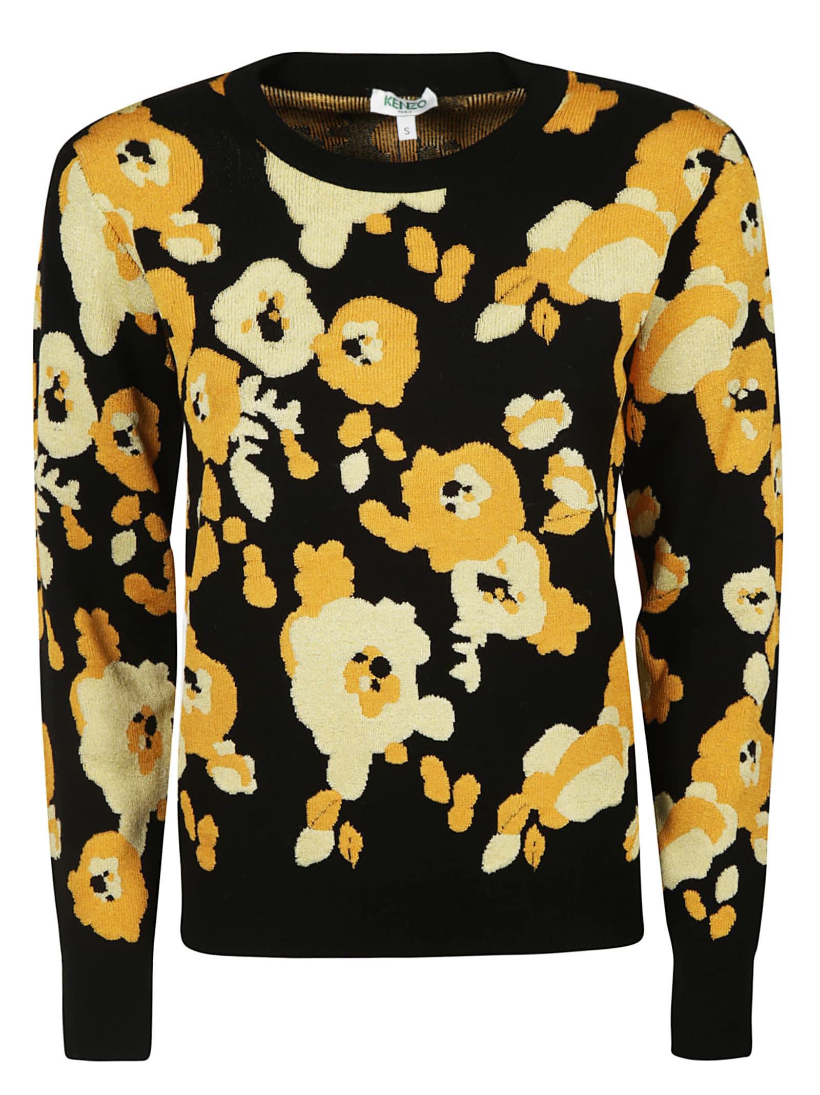 black and yellow kenzo jumper