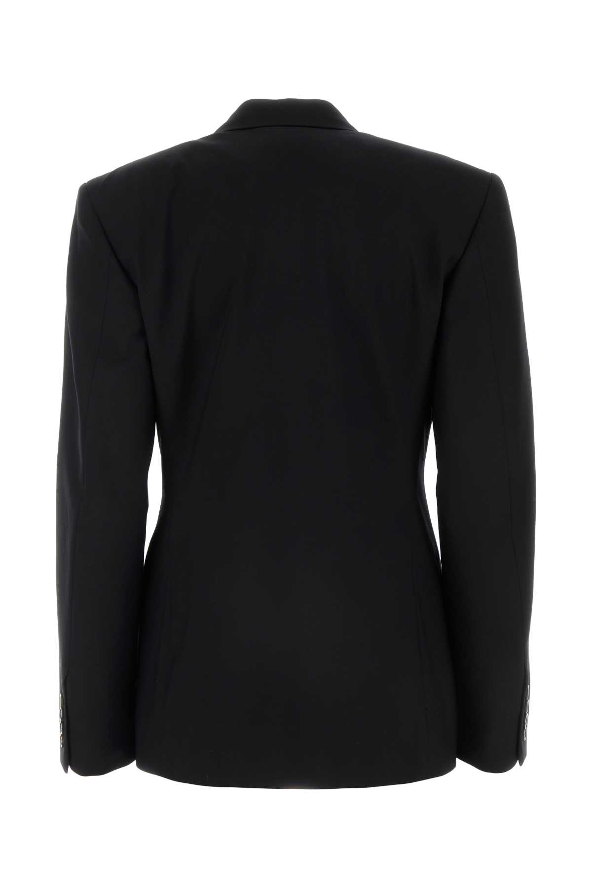 Shop Balenciaga Black Wool Blazer