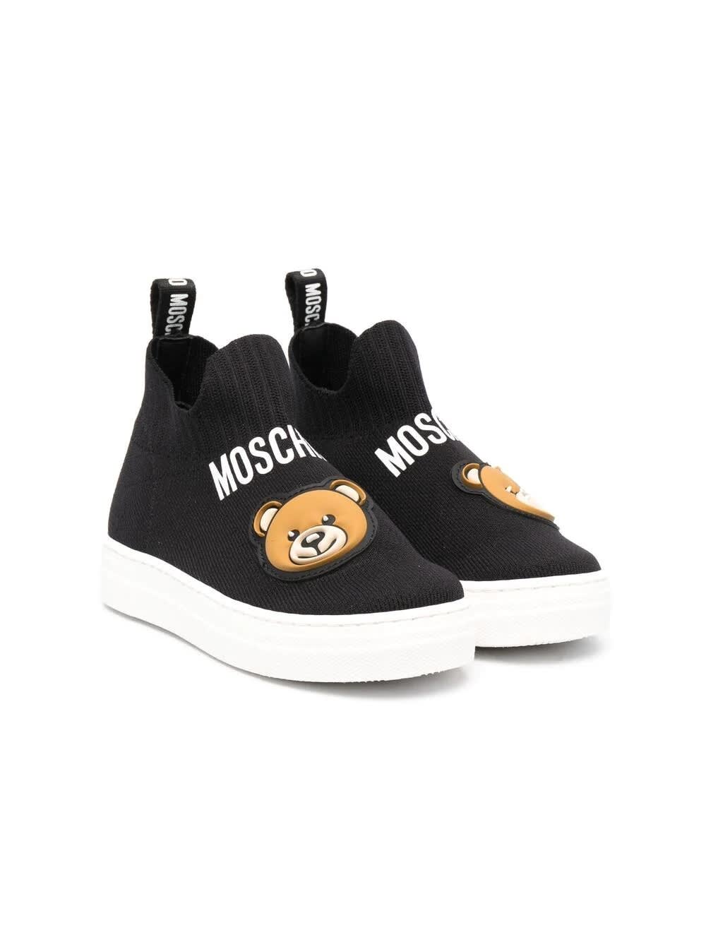 Moschino Sock Sneakers With Bear