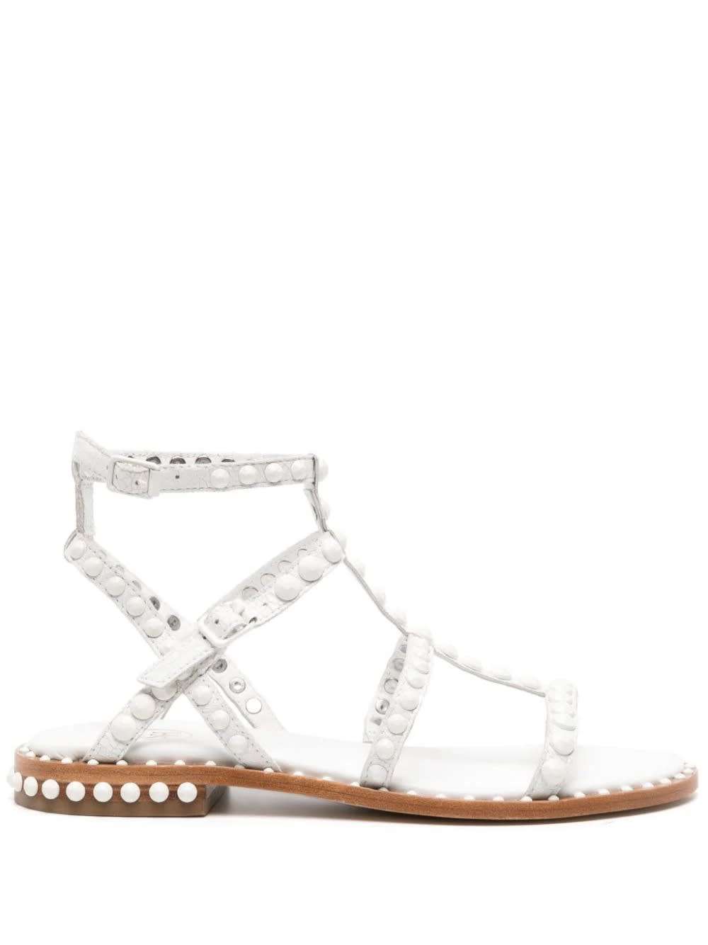 Shop Ash White Prescious Bis Sandals In Bianco