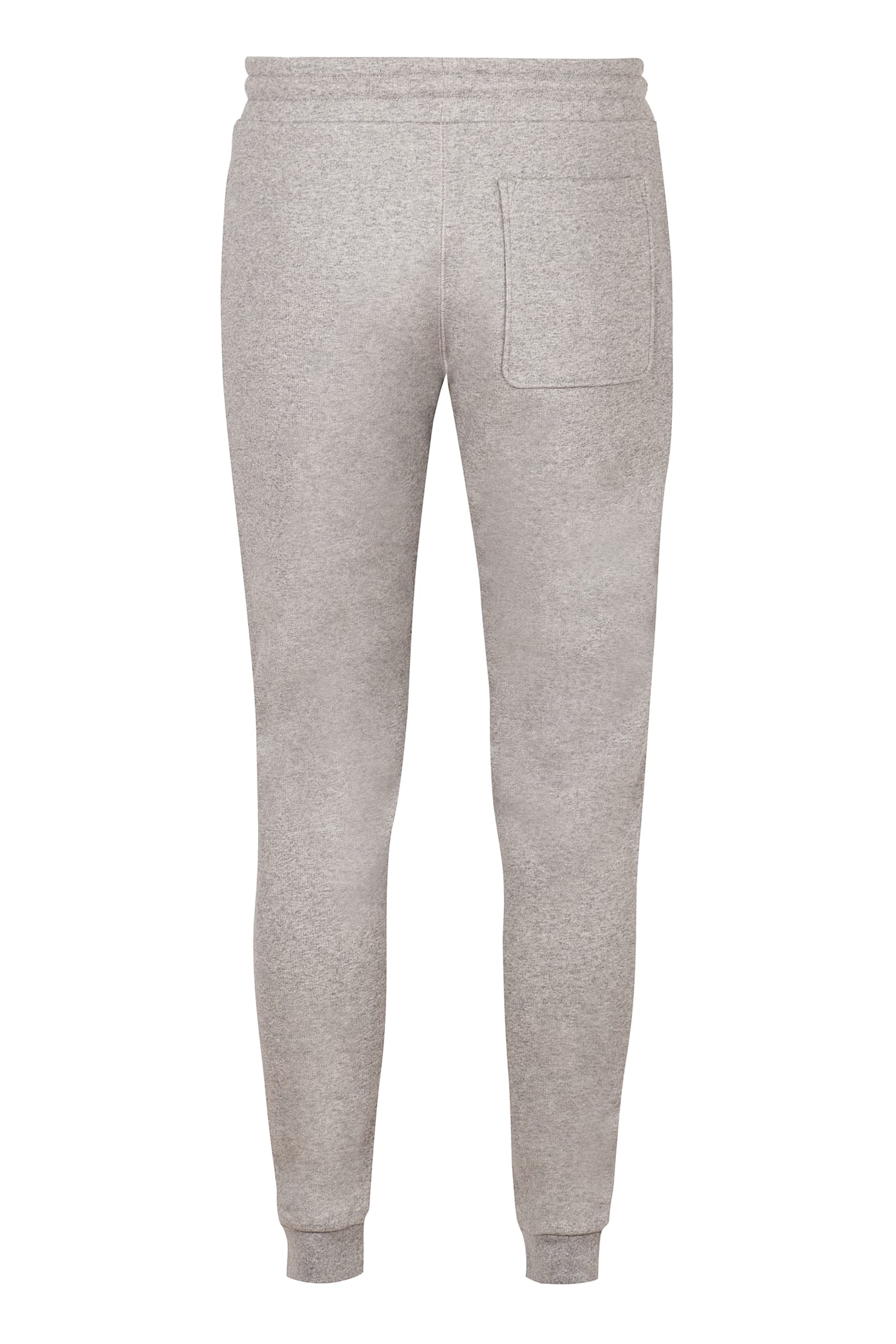 Shop Moncler Logo Detail Cotton Track-pants In Grey