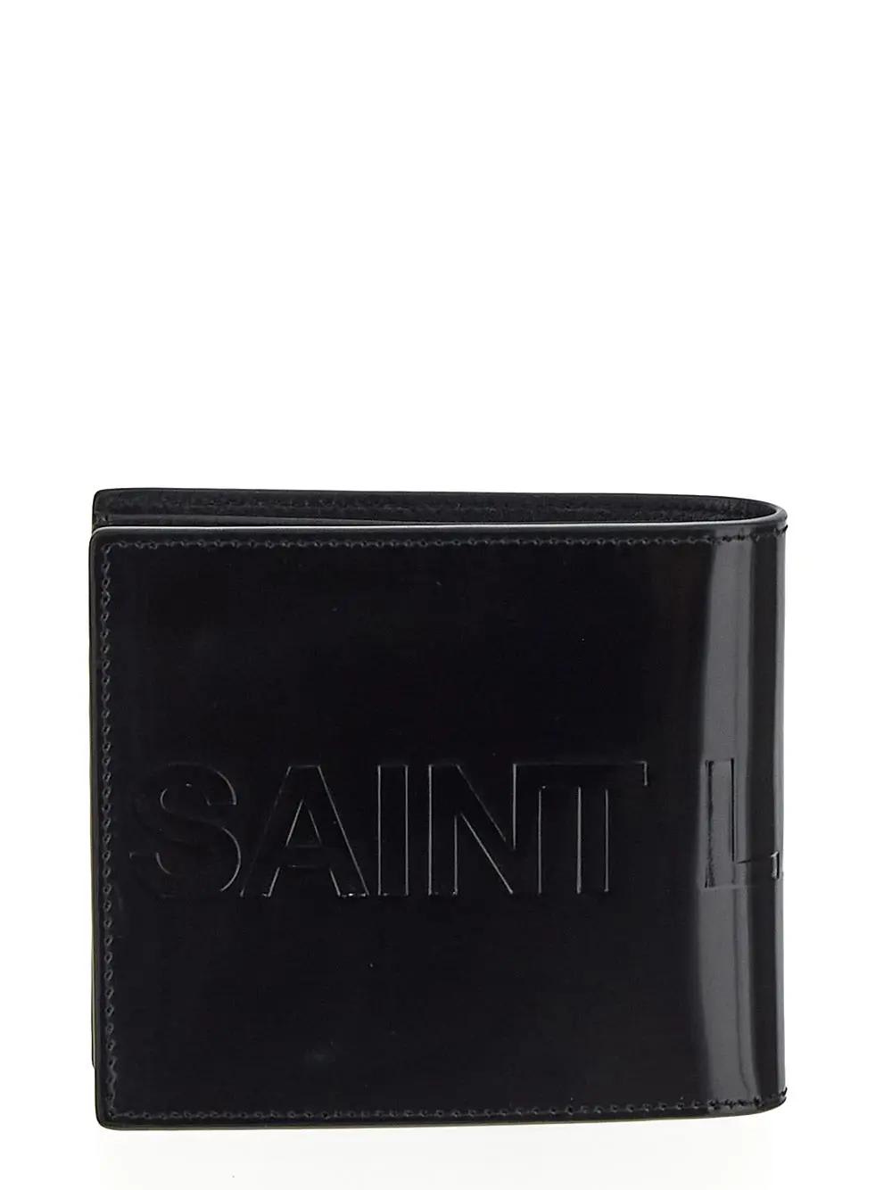 Shop Saint Laurent East/west Wallet In Black