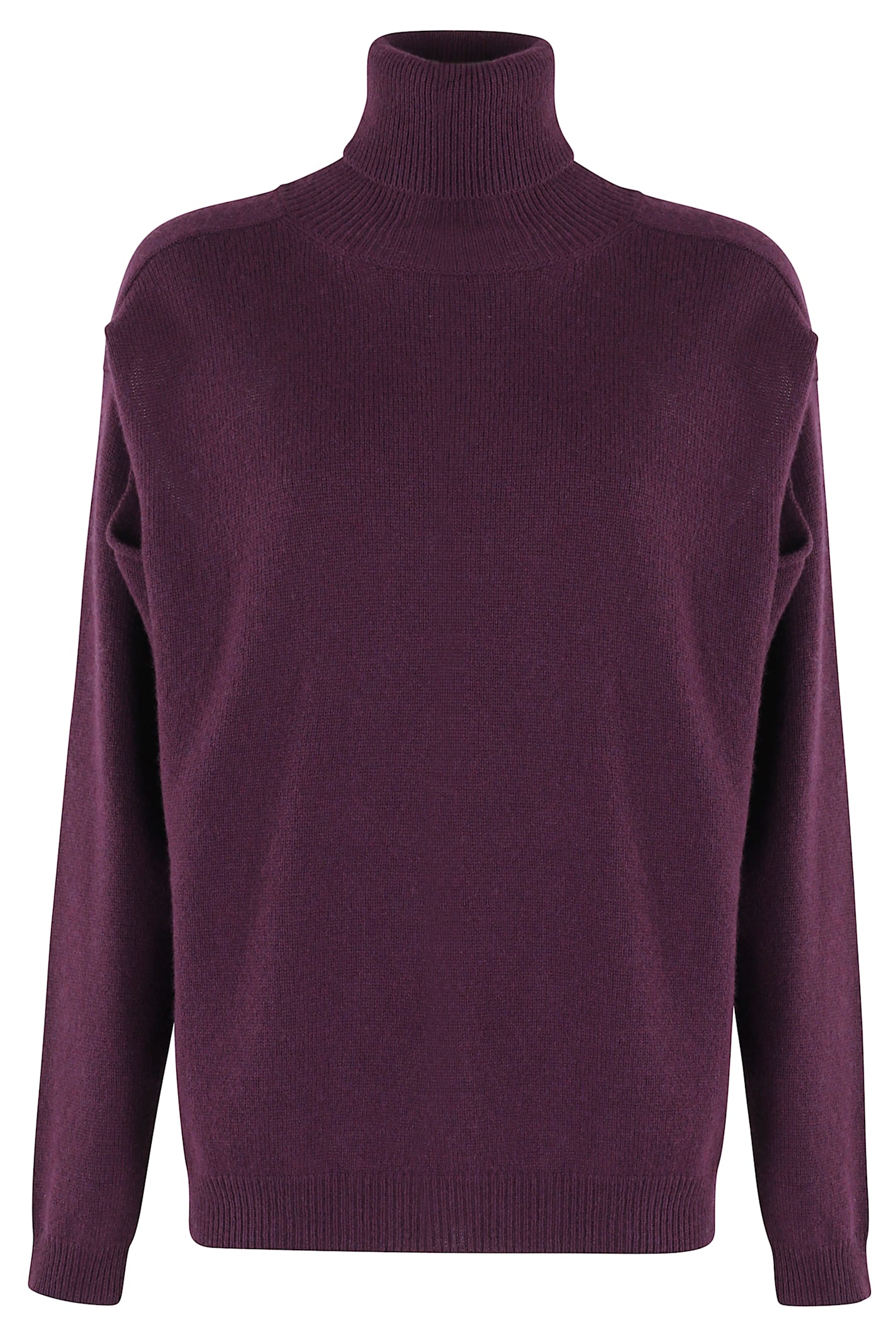 Federica Tosi Maglia Cut Collo Alto In Burgundy