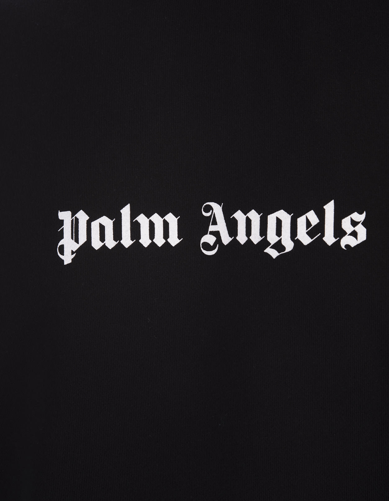 Shop Palm Angels Black Crew Neck Sweatshirt With Contrast Logo