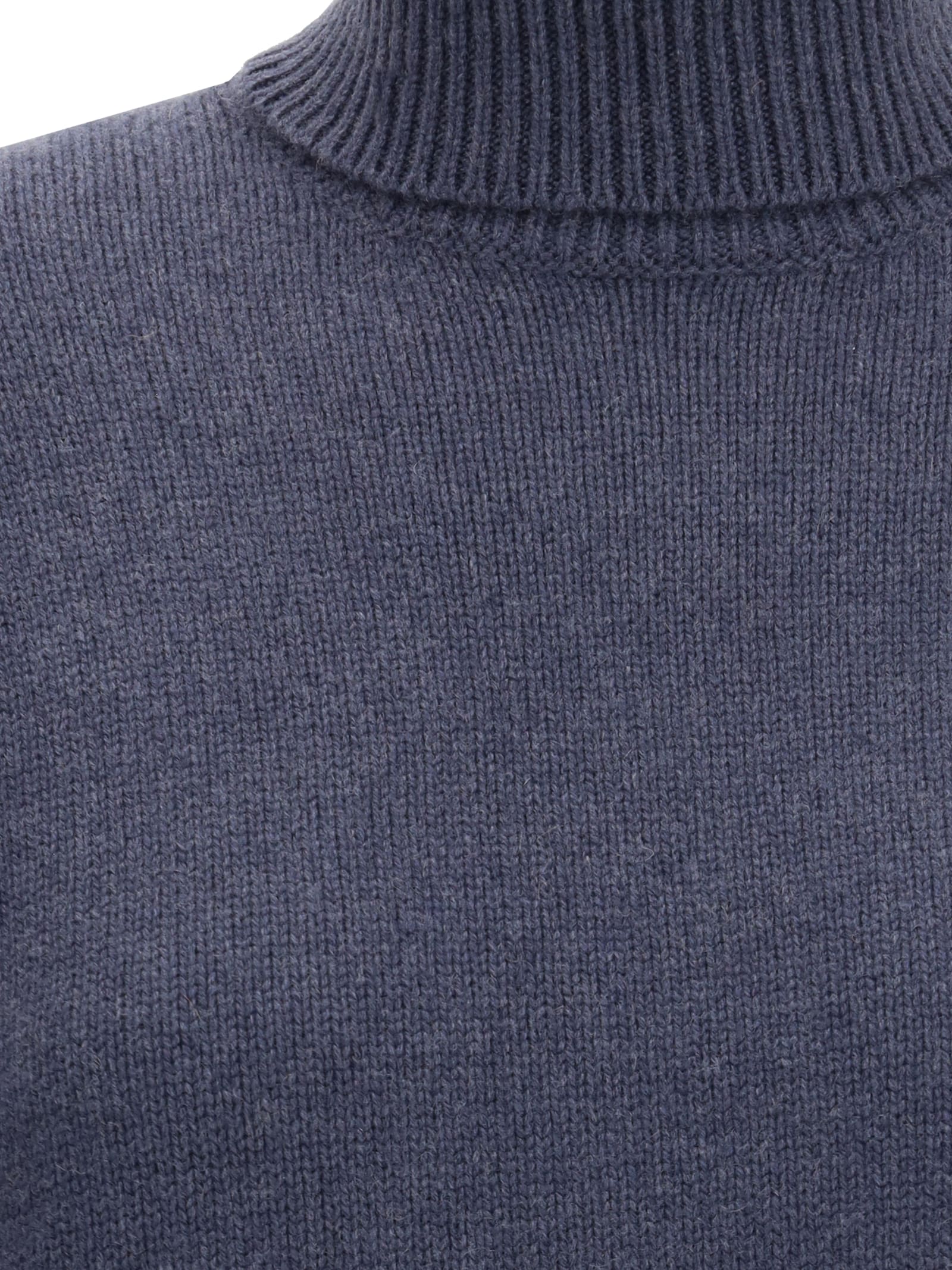 Brunello Cucinelli Cashmere And Silk Sweater In Blue