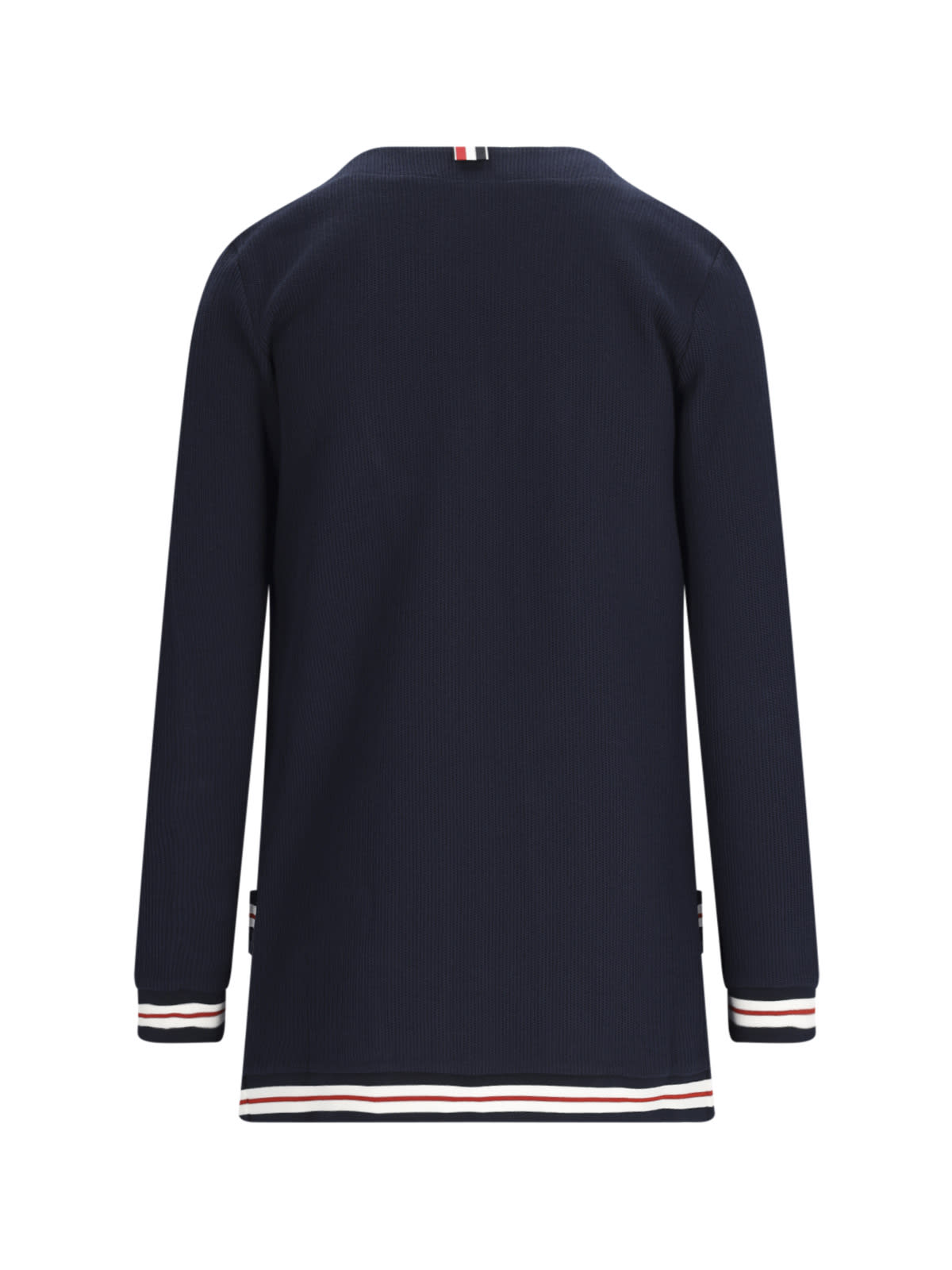 Shop Thom Browne Cotton Cardigan In Blue