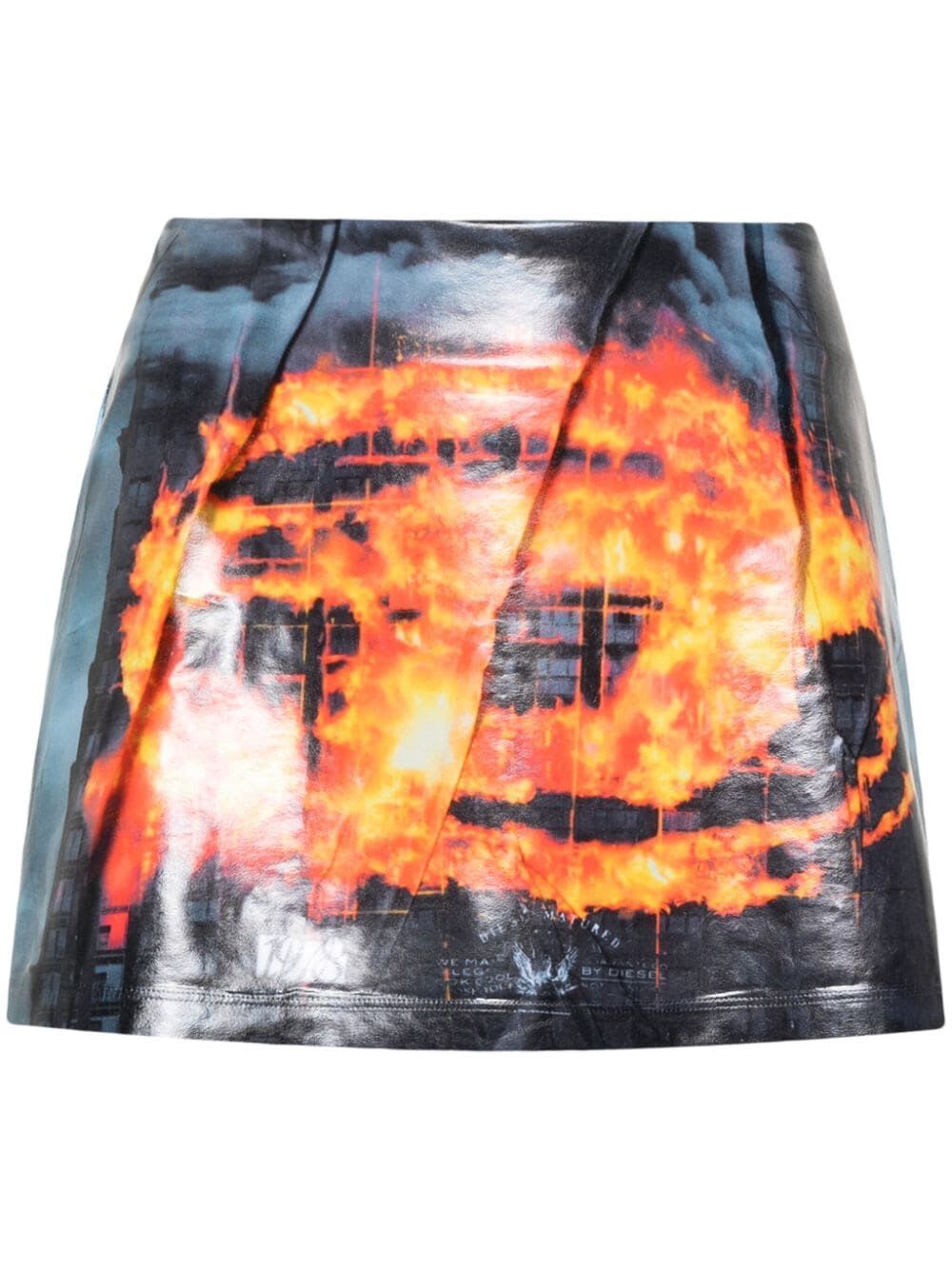 Shop Diesel Hunt Mini Skirt In Wa Multi