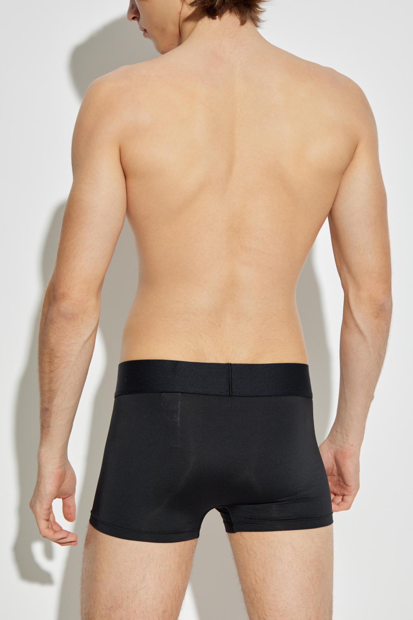 Diesel Three-pack Of Damien Boxers In Black