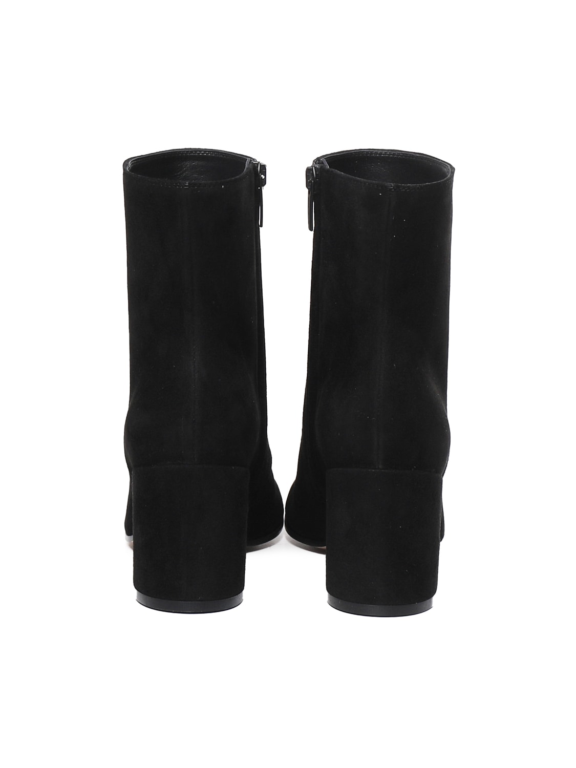 Shop Gianvito Rossi Joelle Suede Boots In Black