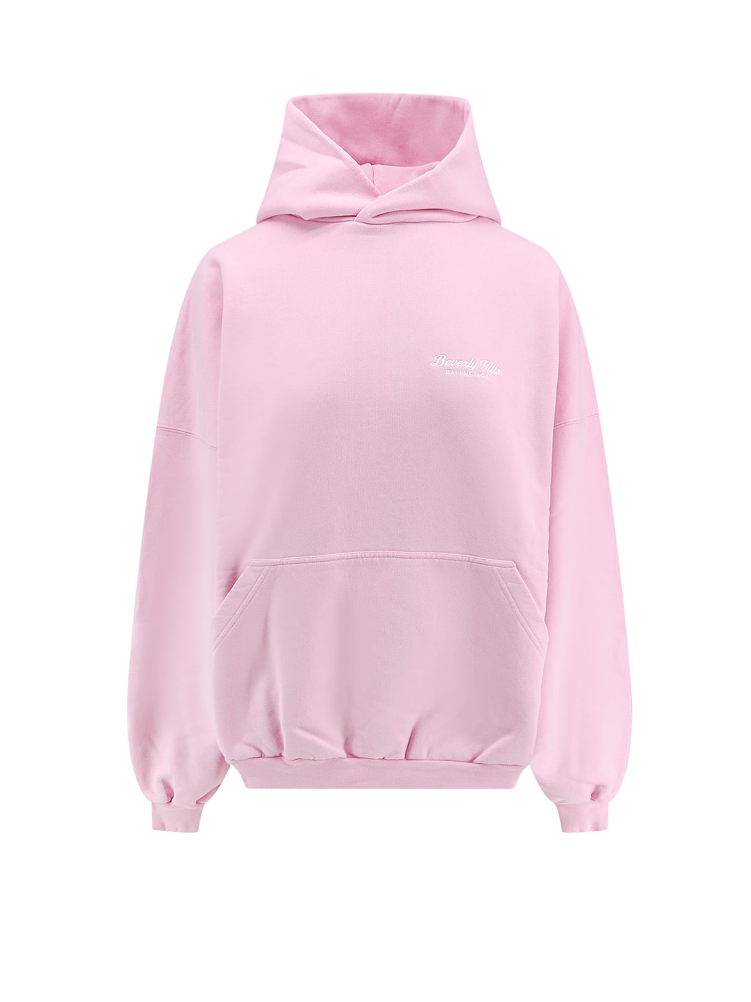 Shop Balenciaga Beverly Hills Hoodie In Pink