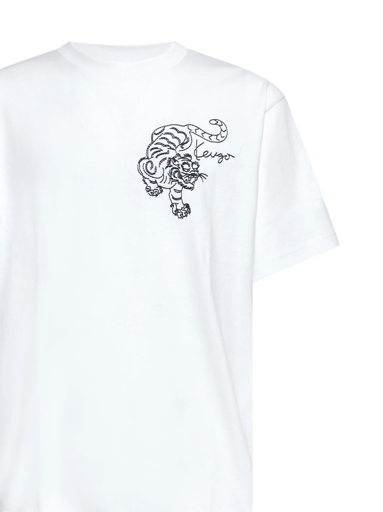 Shop Kenzo T-shirt In Beige