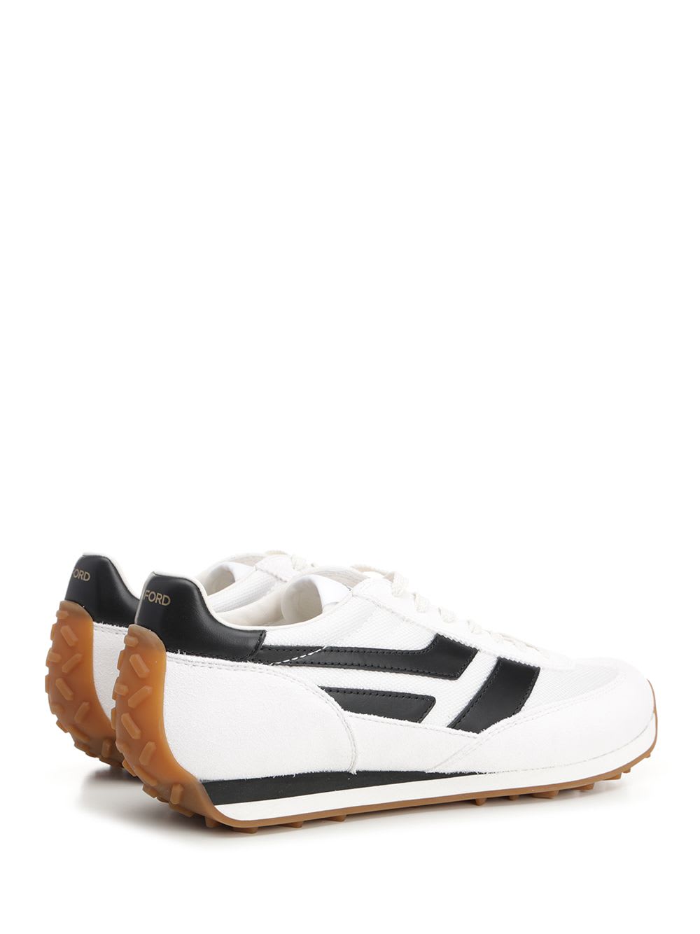 Shop Tom Ford Sneaker Mick In Suede In White