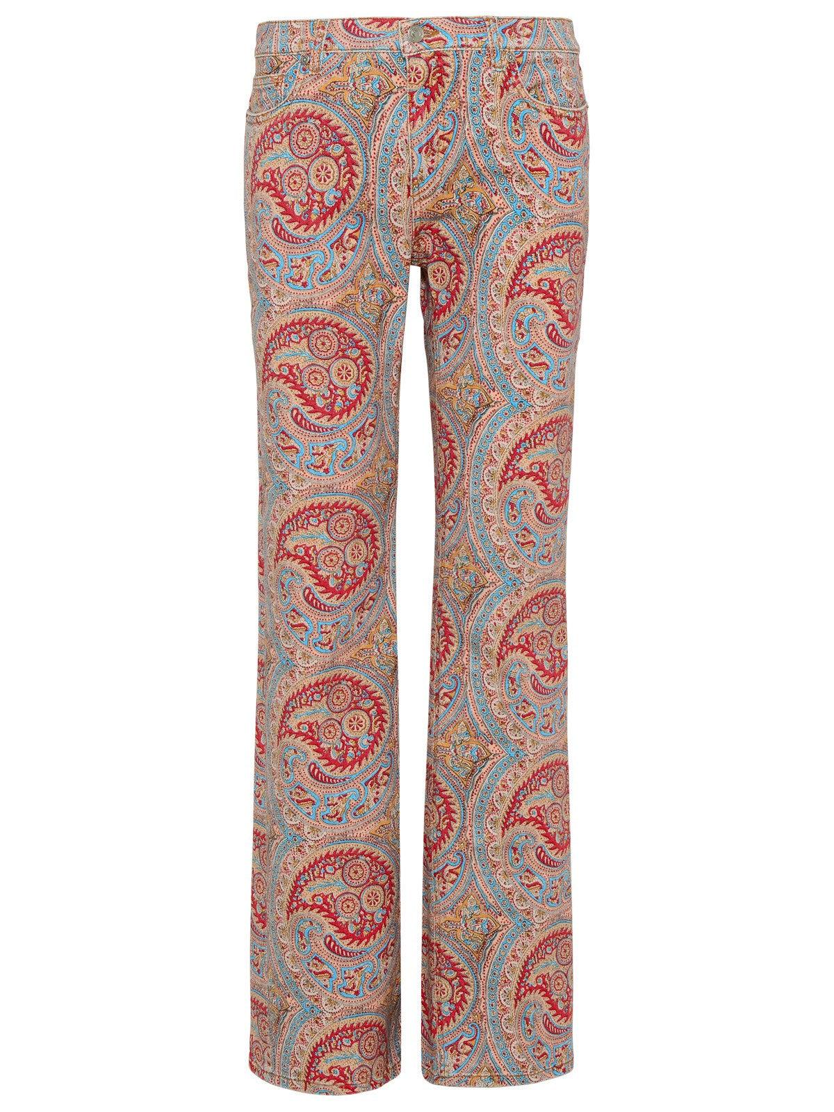 Etro Paisley Printed High-rise Jeans