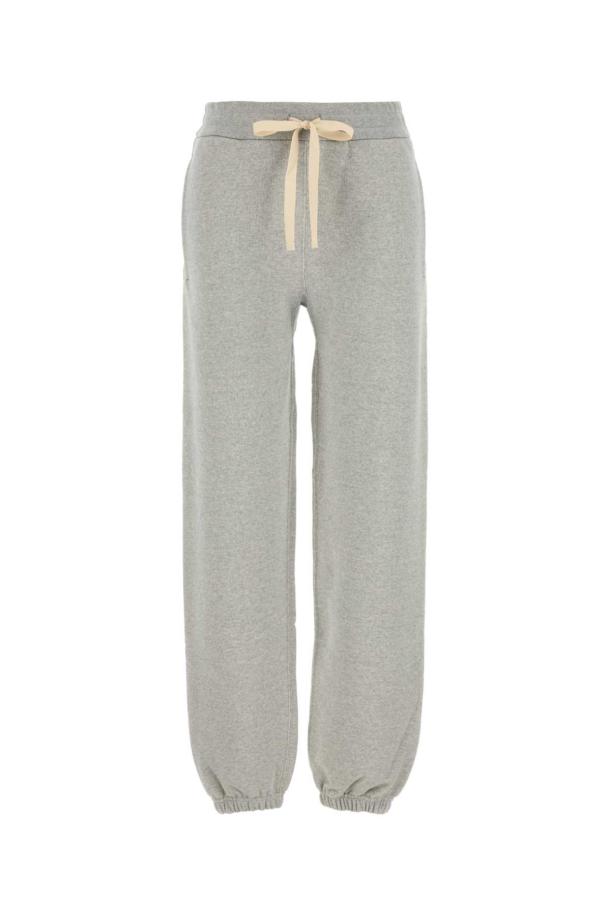 Jil Sander Grey Cotton Joggers In Gray