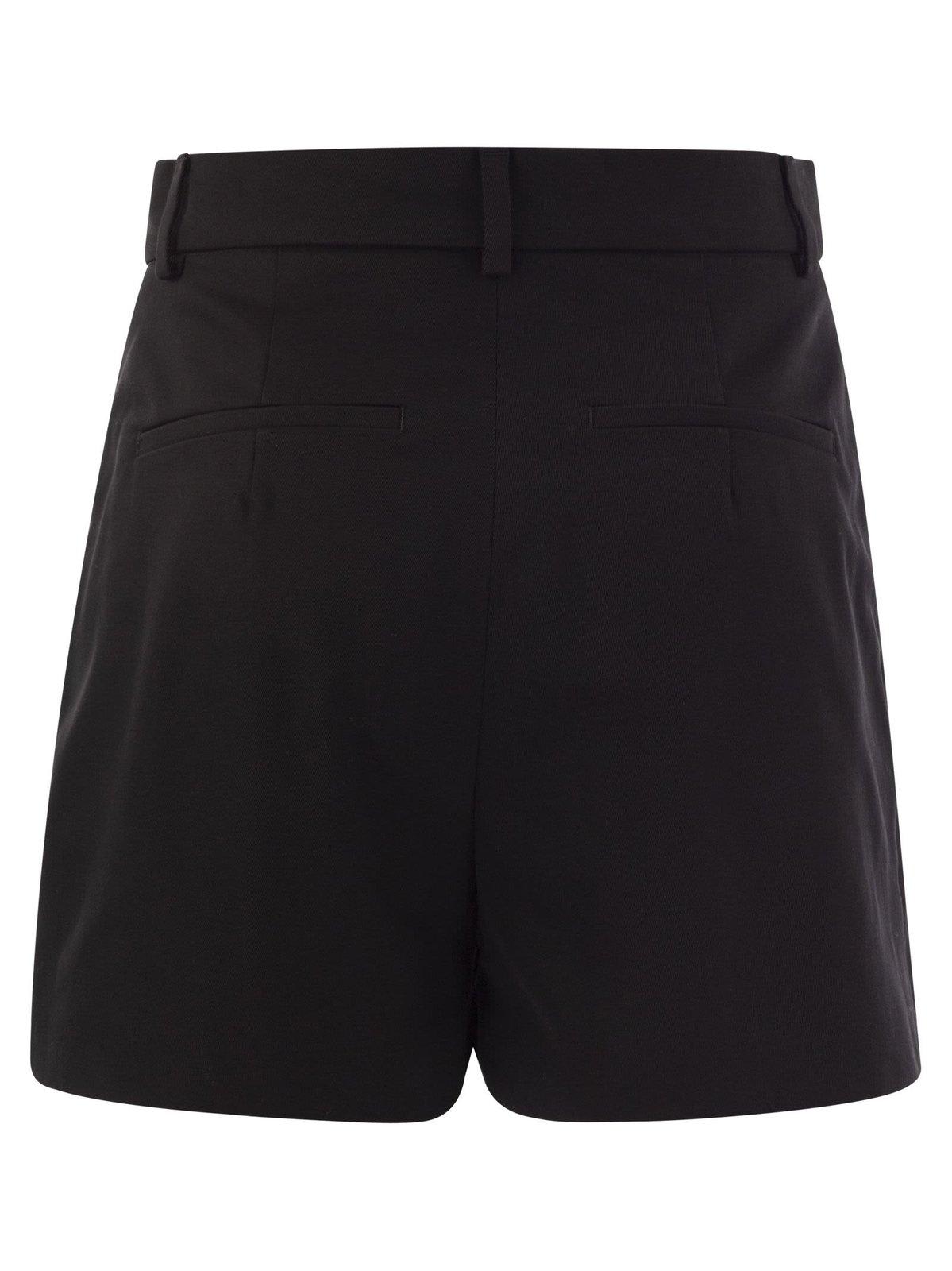 Shop Sportmax Unico Washed Shorts In Black