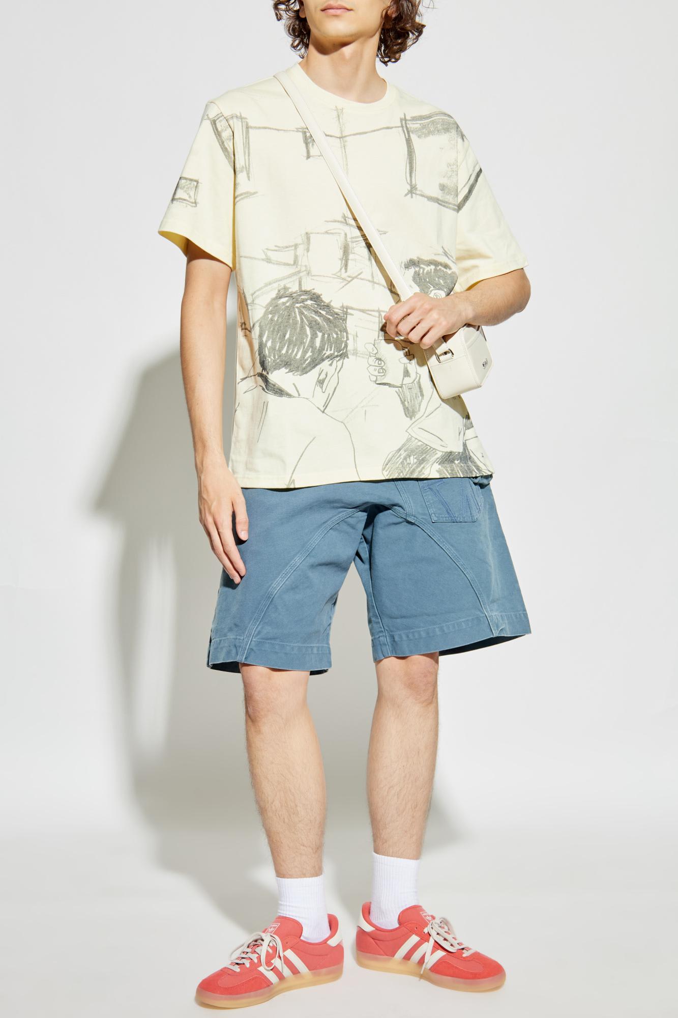 Jw Anderson Printed T-shirt In Yellow