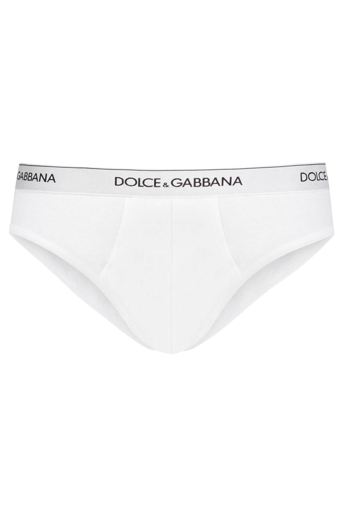 Shop Dolce & Gabbana Underwear Briefs Bi-pack In White