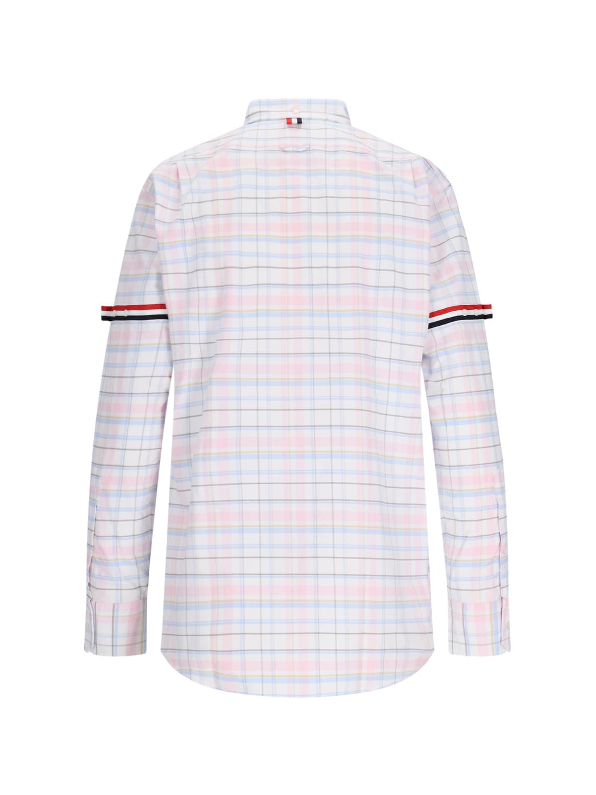 Shop Thom Browne Checked Shirt In Pink