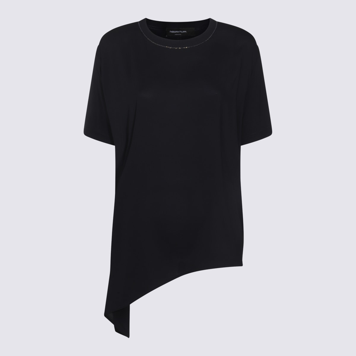 Dark Blue Viscose T-shirt