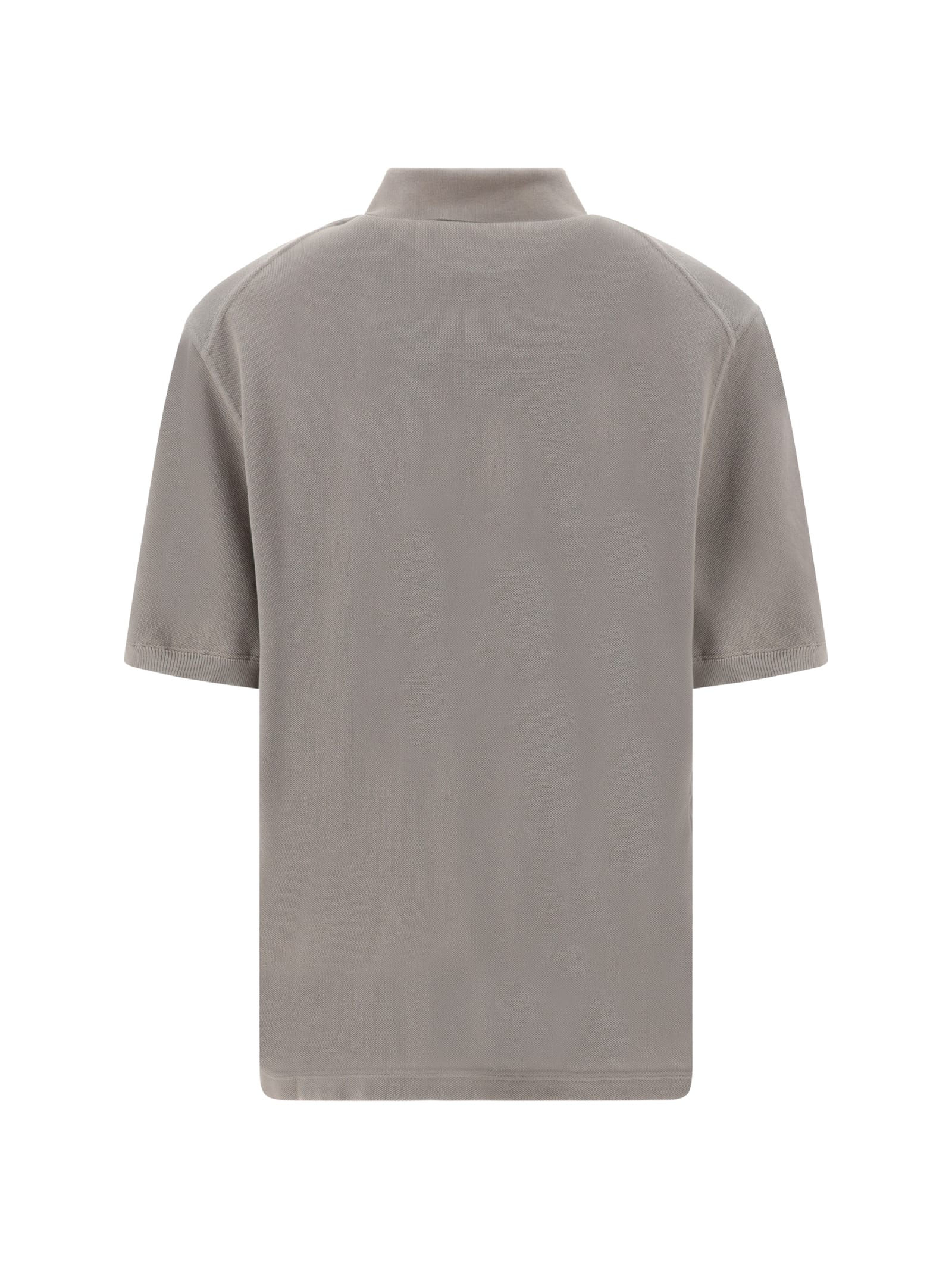 Shop Zegna Polo Shirt In Beige Scuro Unito