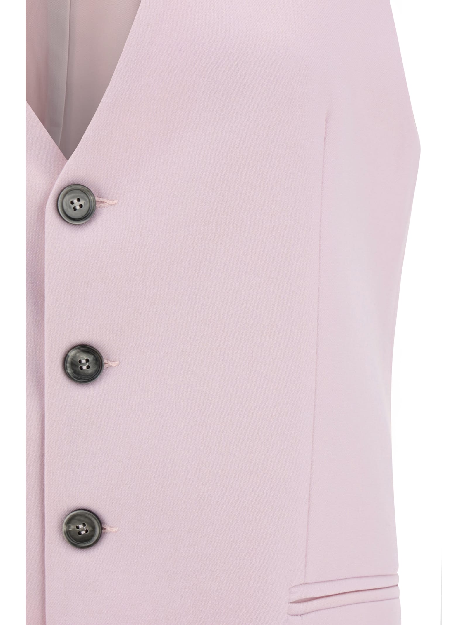 Shop Ami Alexandre Mattiussi Vest In Pink
