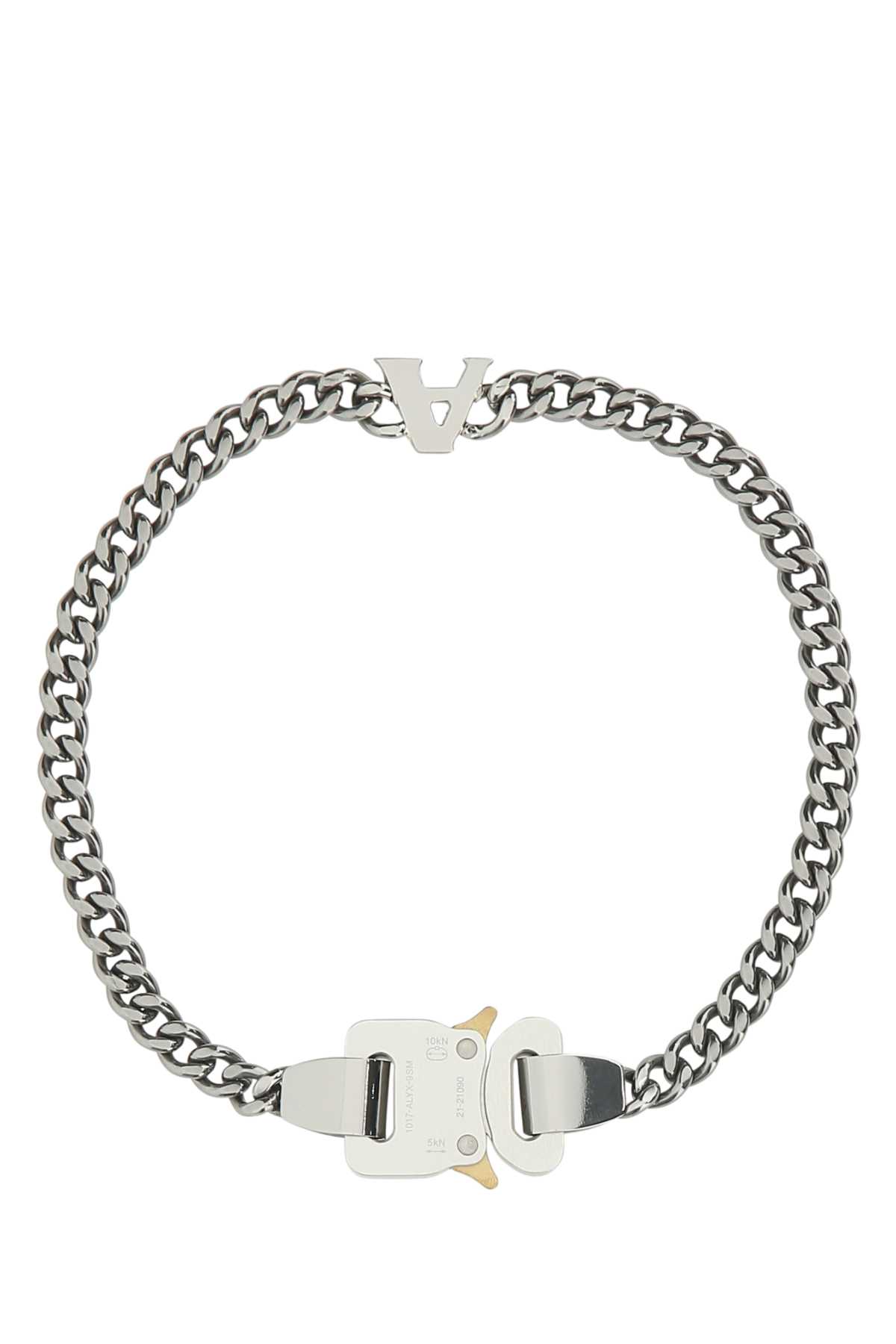 Shop Alyx Silver Metal Necklace In Gry0002