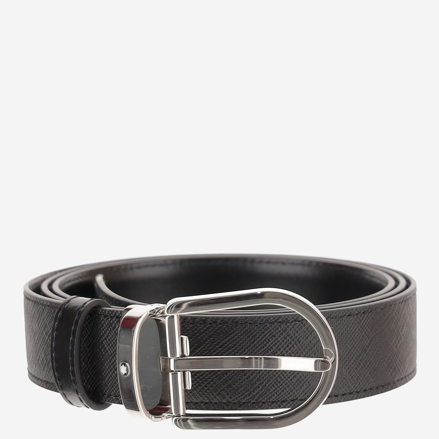 Montblanc Reversible Leather Belt In Multi