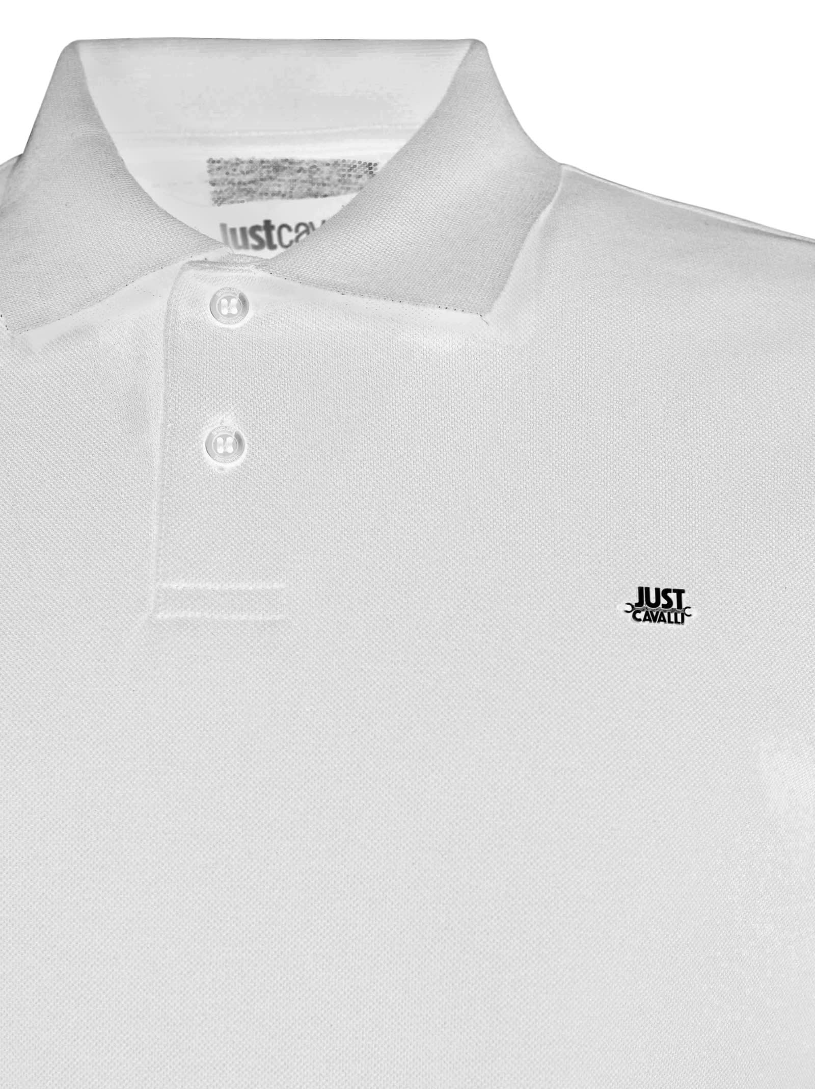 Just Cavalli White Polo In White