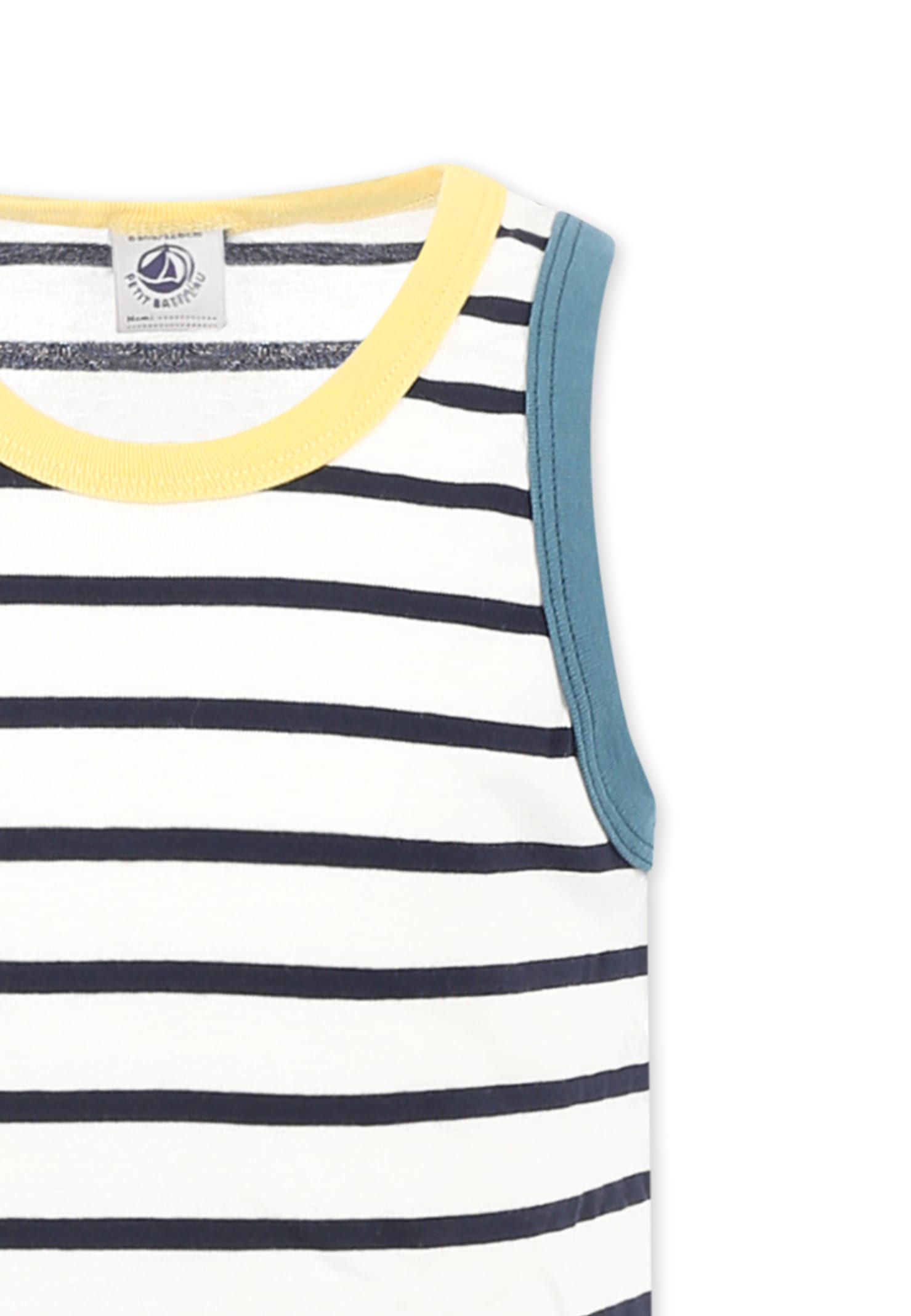 Petit Bateau Stripy Pajamas In White