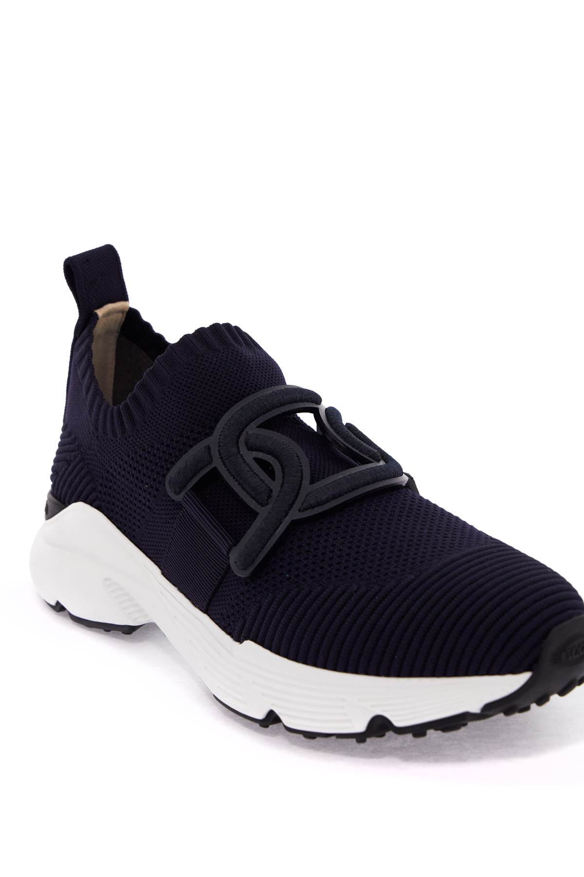 Shop Tod's Kate Fabric Sneakers In Galassia Scuro (blue)