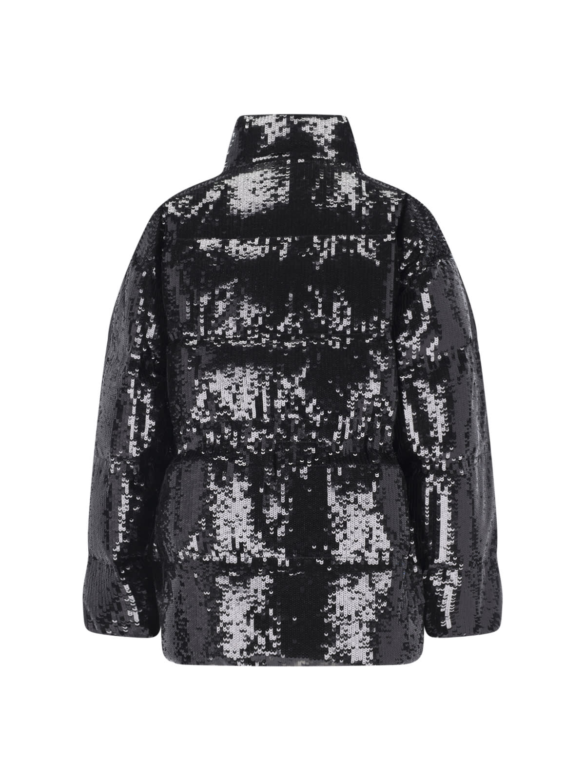 Michael Kors Waxed Short Down Jacket In Black