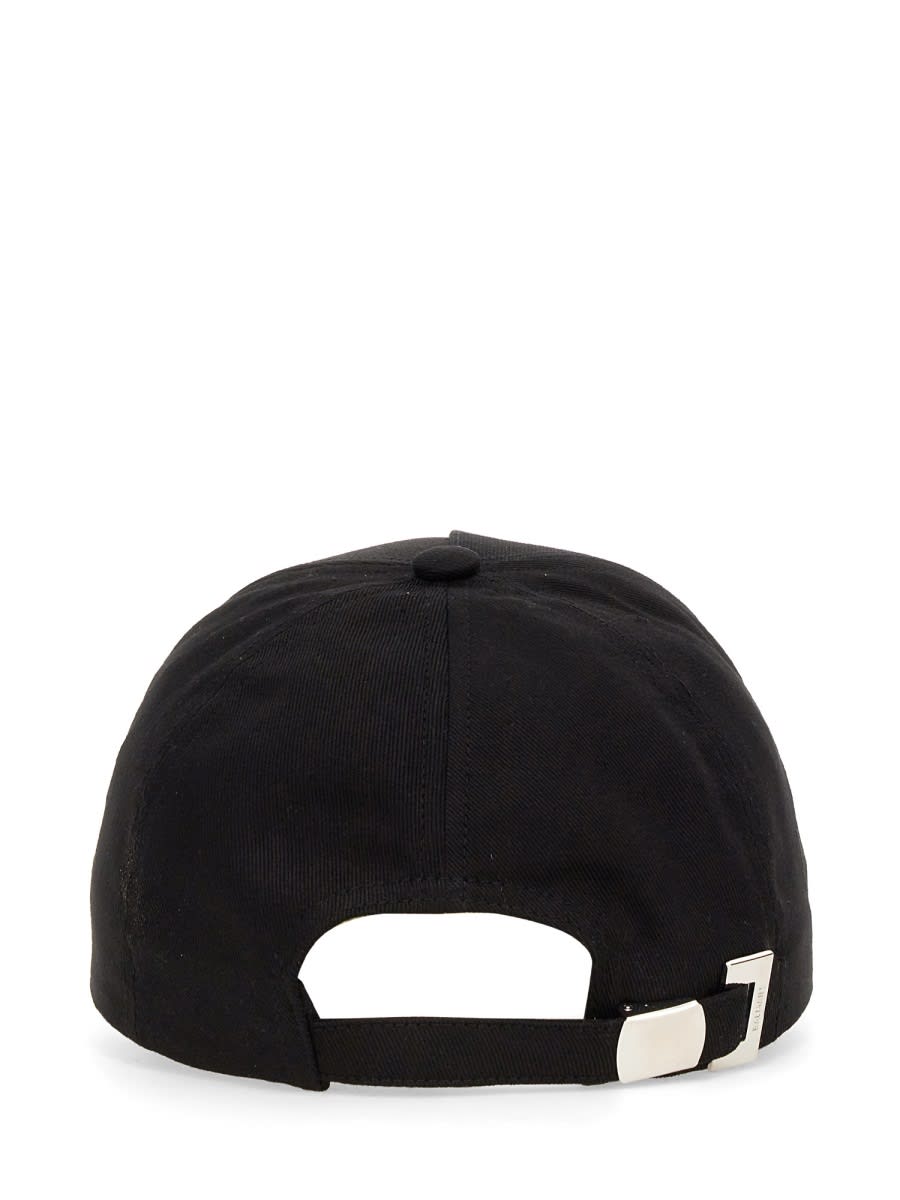 Shop Balmain Baseball Hat With Logo In Black