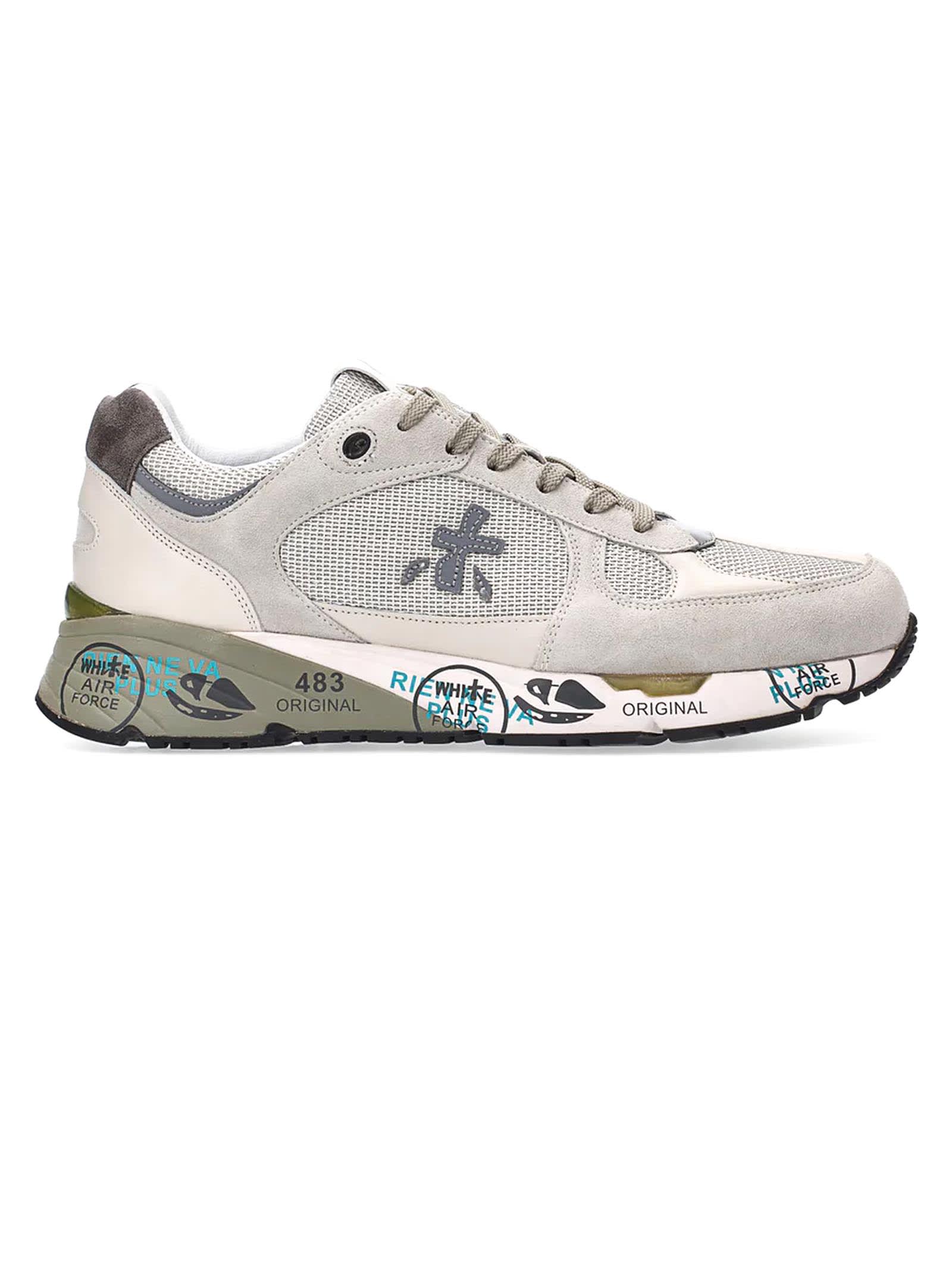 PREMIATA GREY MASE SNEAKERS
