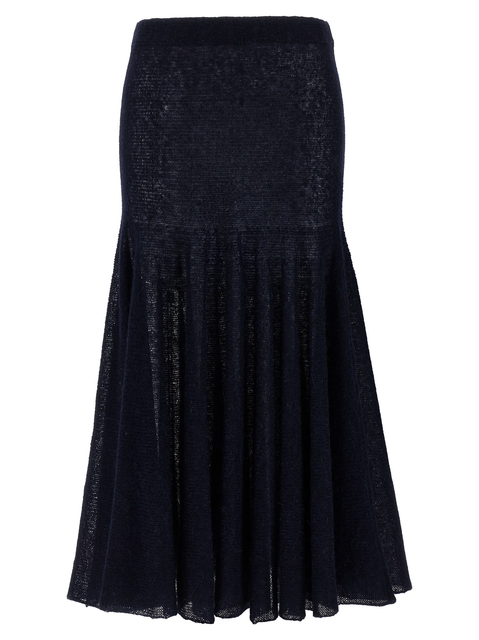 Magda Butrym Knitwear 16 Skirt Elastic Waistband In Black