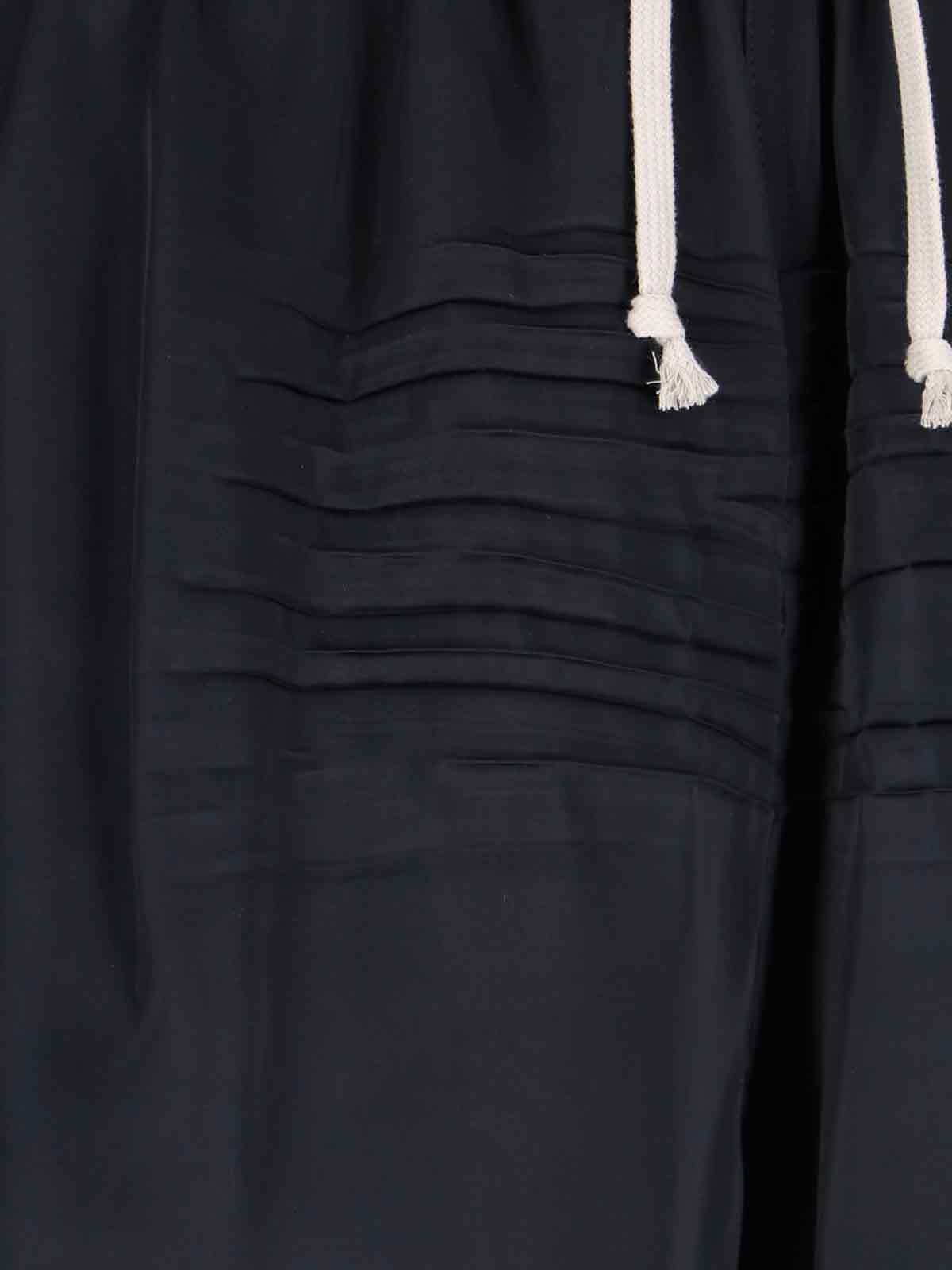 Rick Owens Hollywood Boxers In Washed Silk Charmeuse In Black