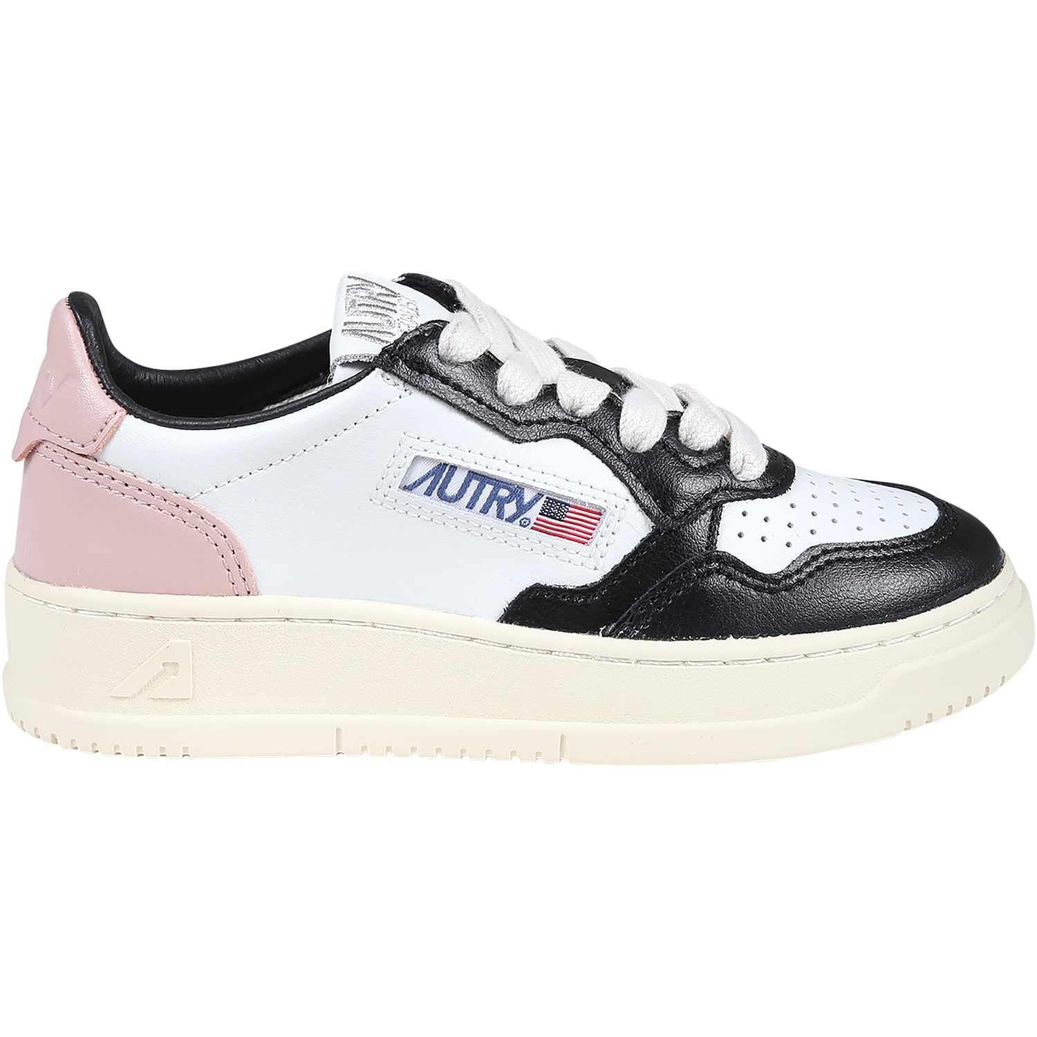 Autry Kids' Black Sneakers For Girl With Logo