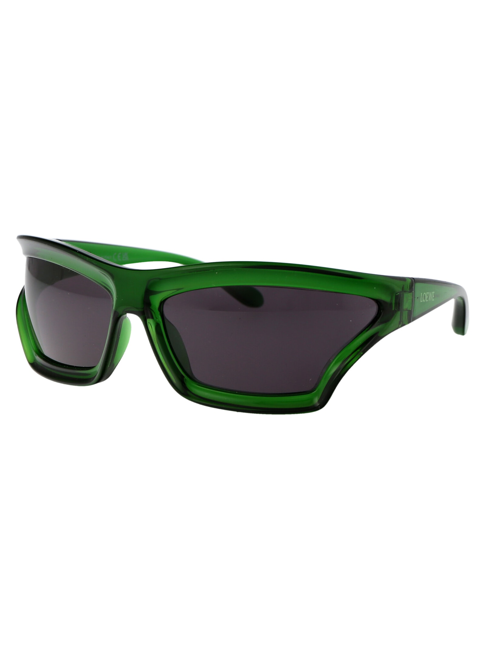 Shop Loewe Lw40143u Sunglasses In 98a Green