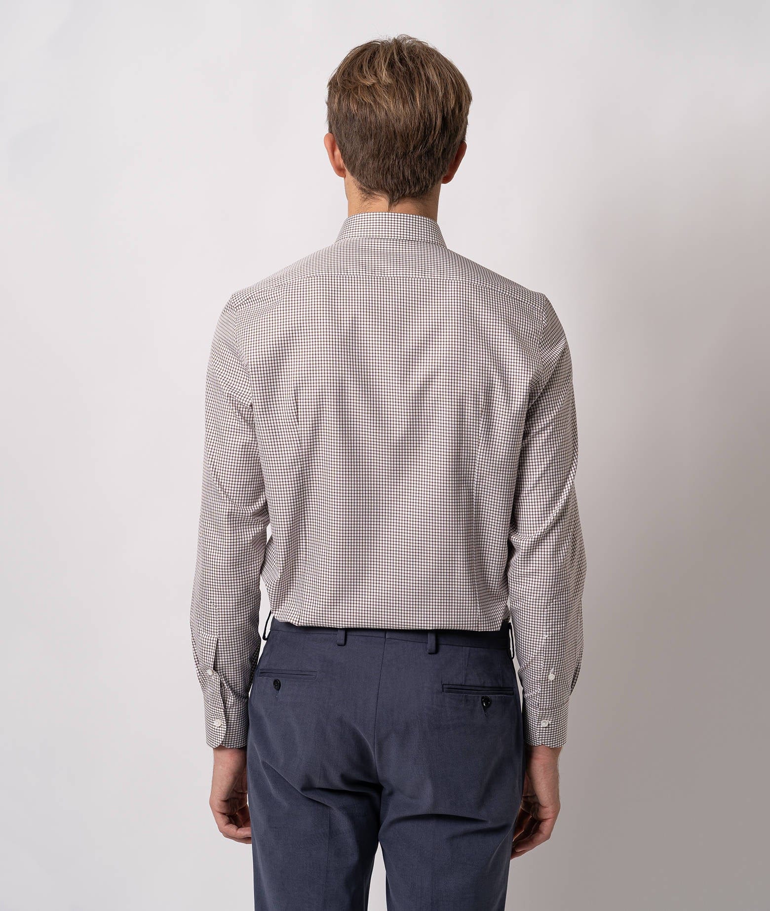 Larusmiani Tailored Cotton Shirt Hyde Park Shirt In Brown