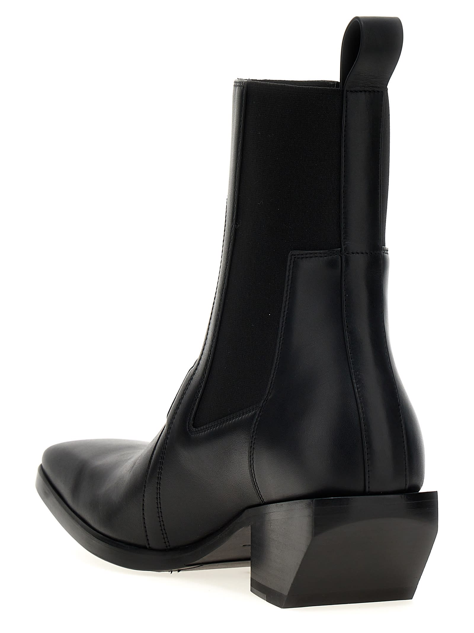 Shop Rick Owens Heeled Silver Boots In Black
