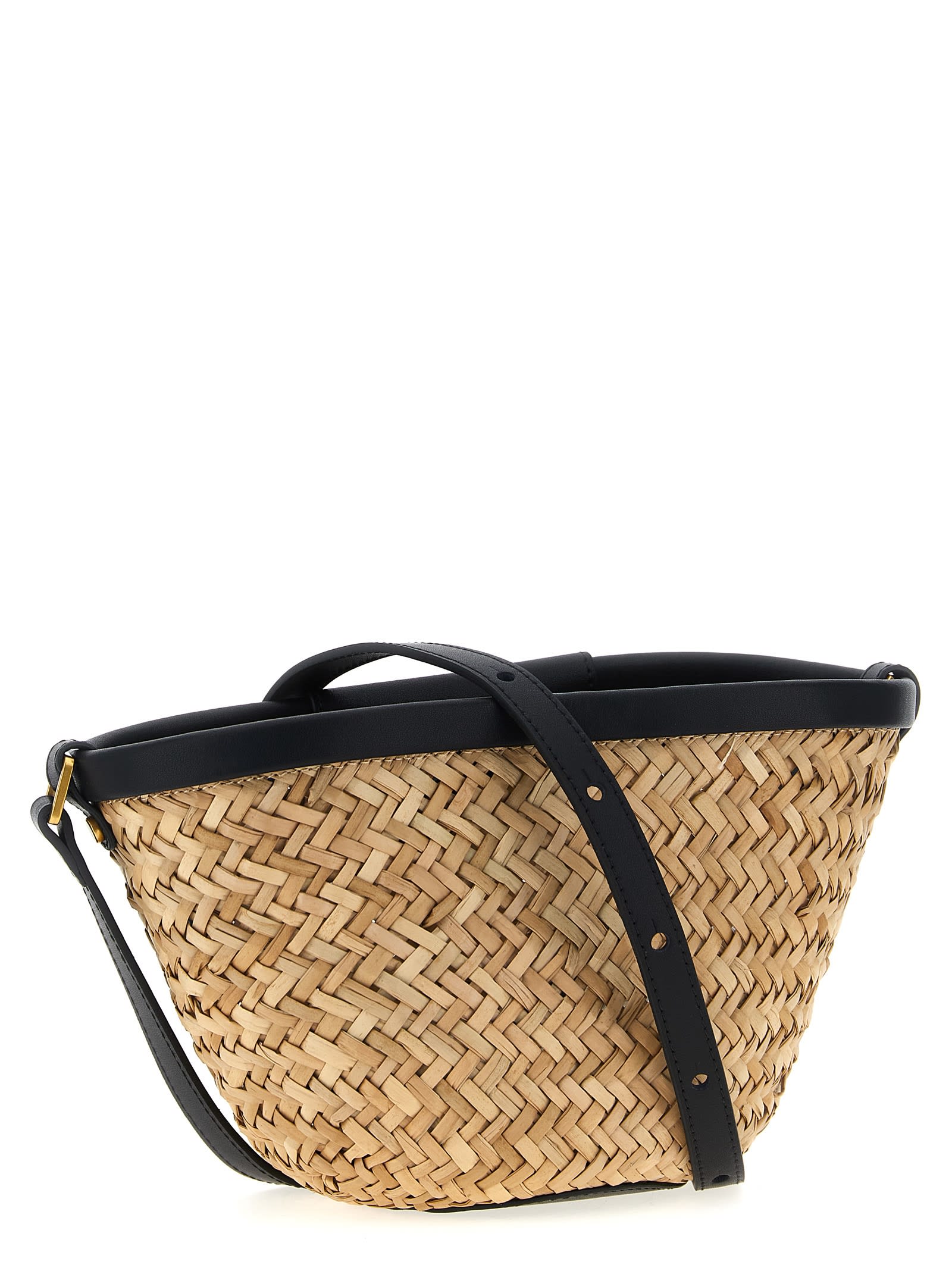 Pinko Love Summer Bucket Crossbody Bag In Neutral