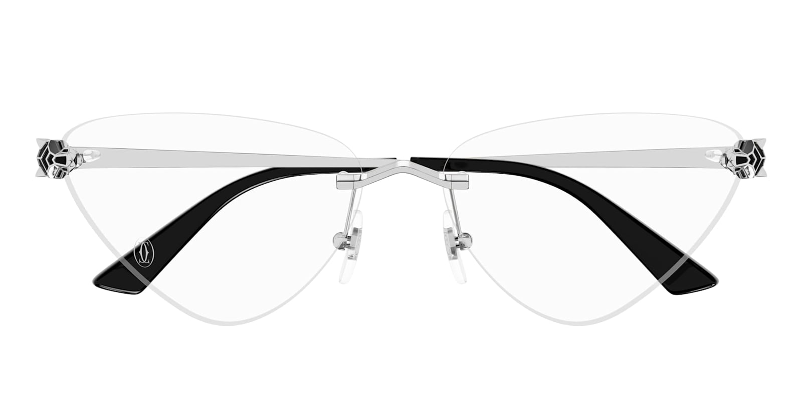 Cartier Eyewear Panthère De Cartier Ct0448o-002 – Silver Rx Glasses
