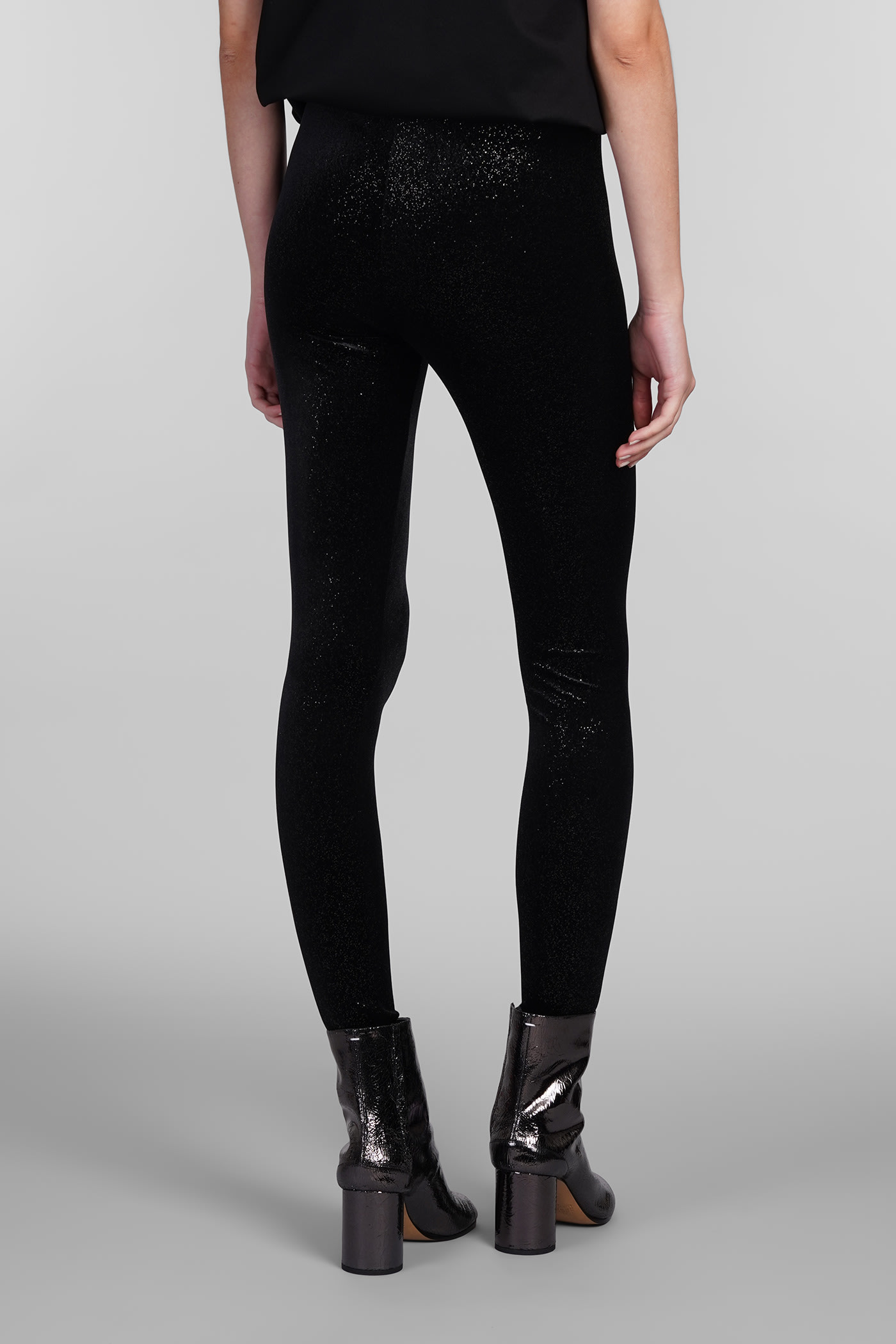 Shop Junya Watanabe Leggings In Black Polyester