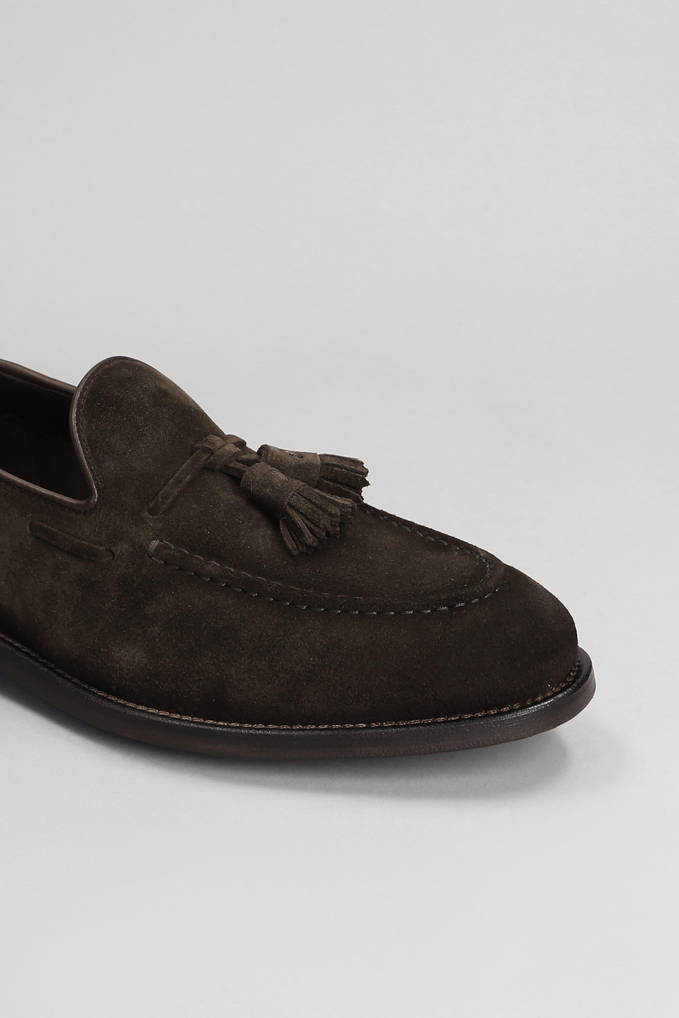 Shop Officine Creative Tulane 004 Loafers In Brown Suede