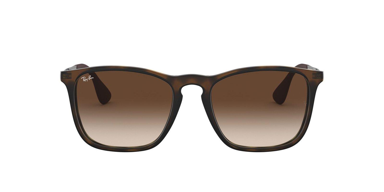 Ray Ban Chris Square Frame Sunglasses In Brown
